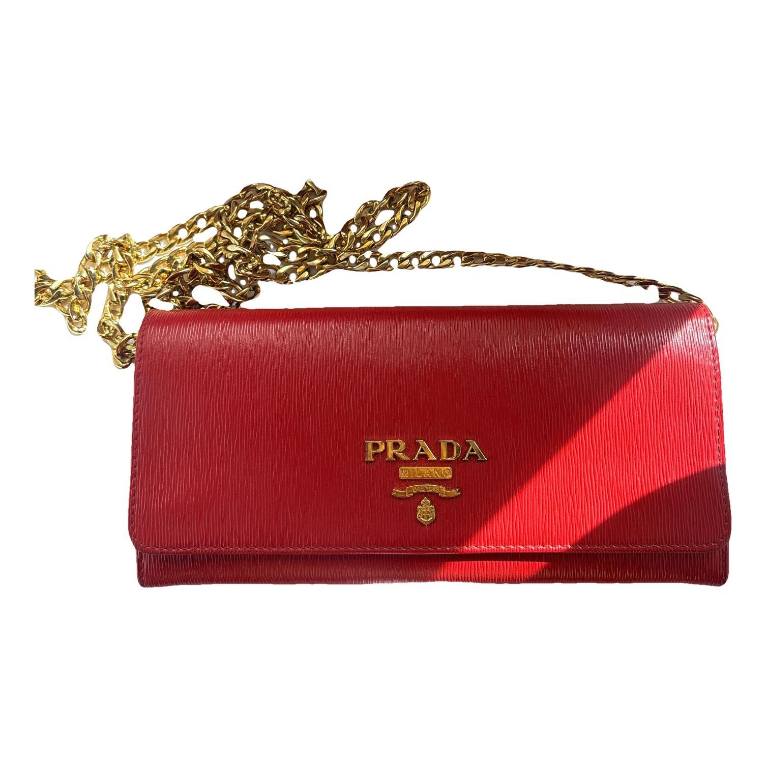 Leather clutch bag