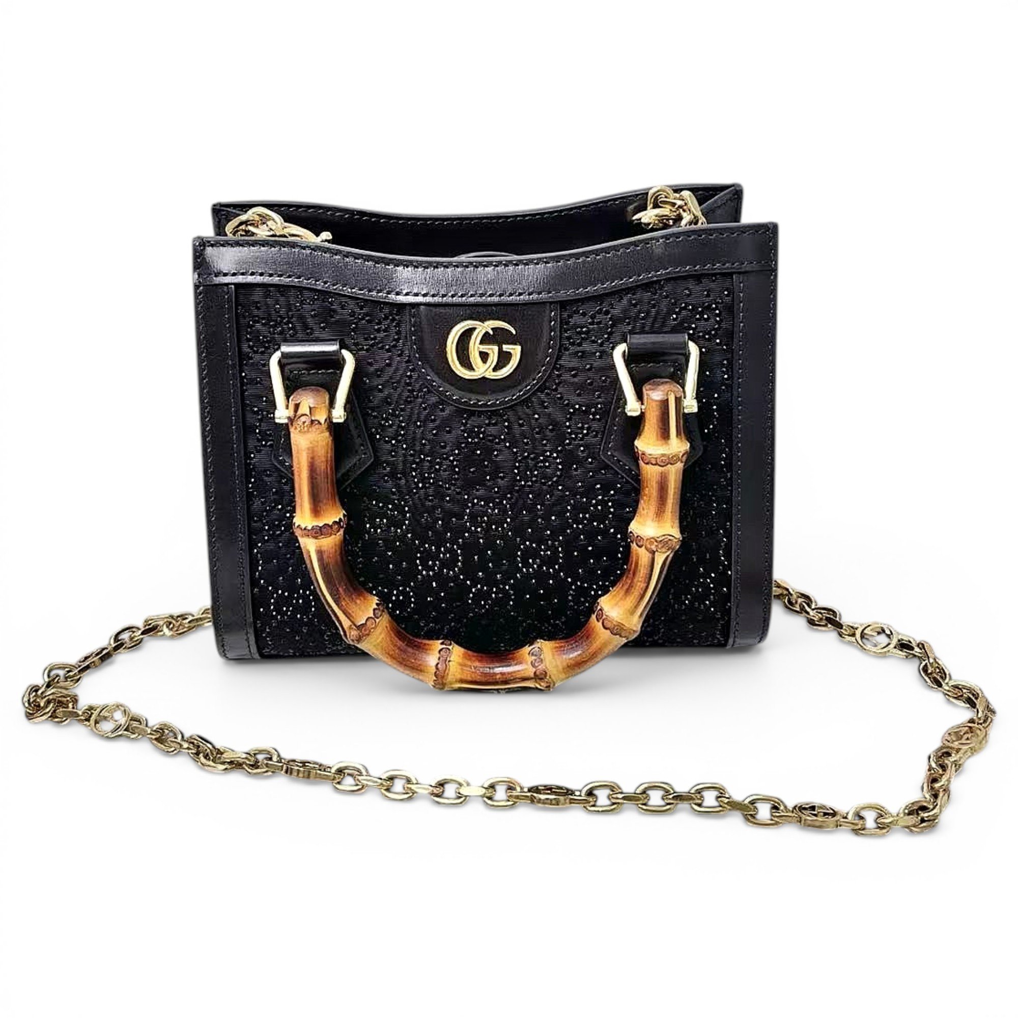 Diana Bamboo leather handbag