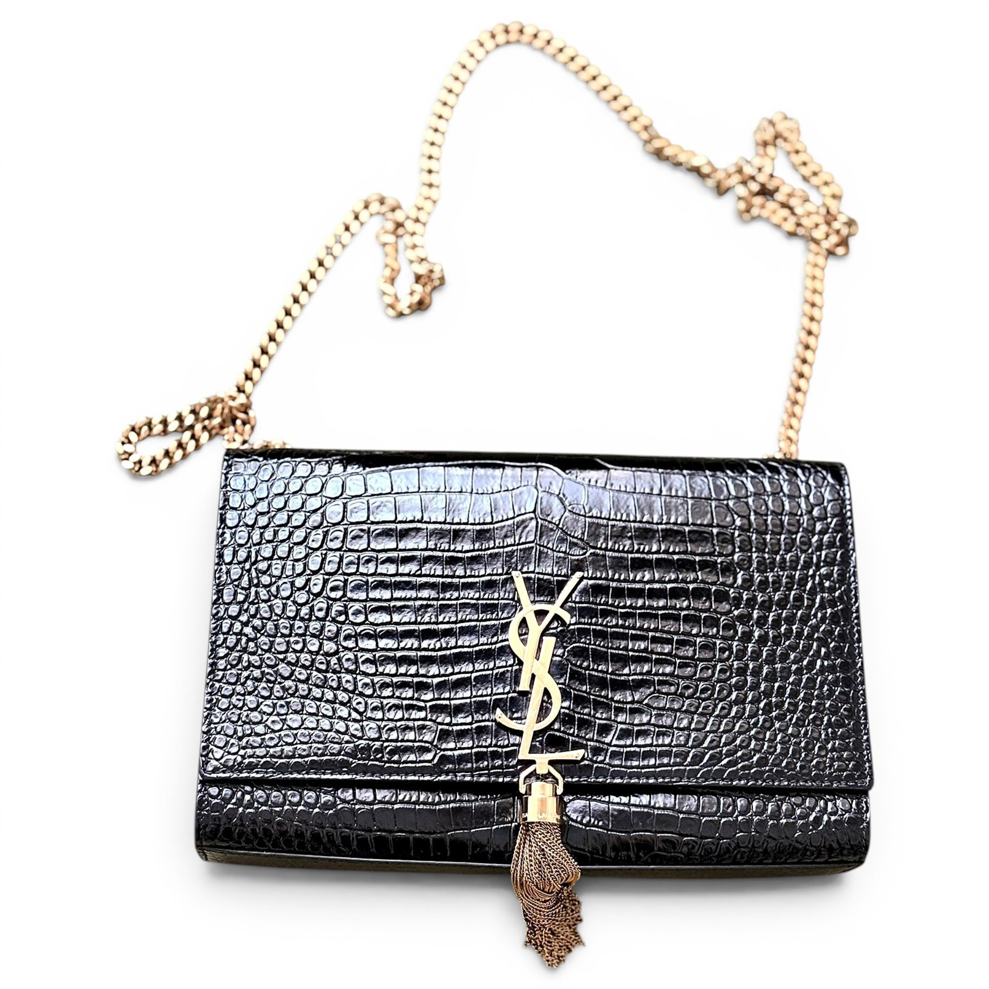 Pompom Kate leather crossbody bag