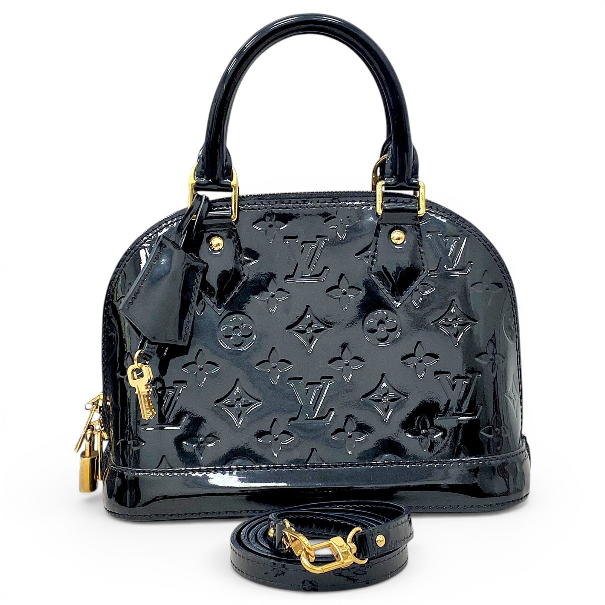 Alma BB patent leather handbag
