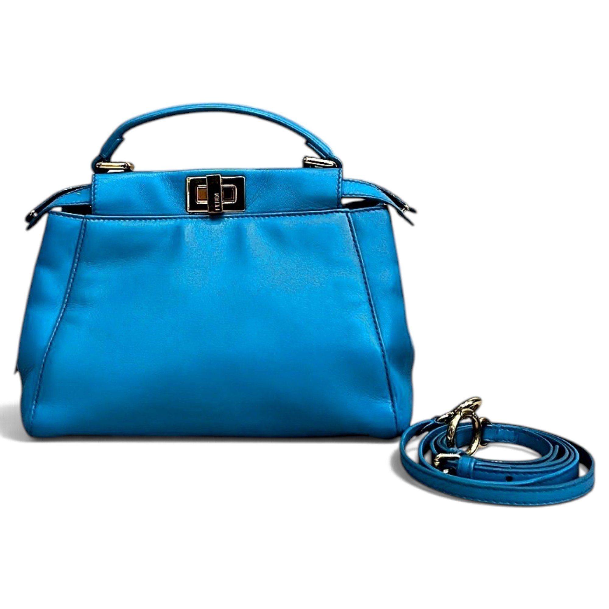 Peekaboo leather handbag