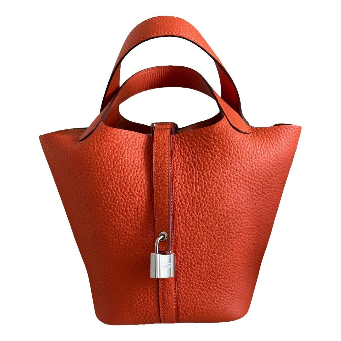Picotin leather tote