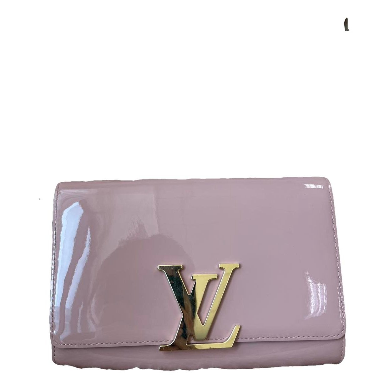Patent leather clutch bag