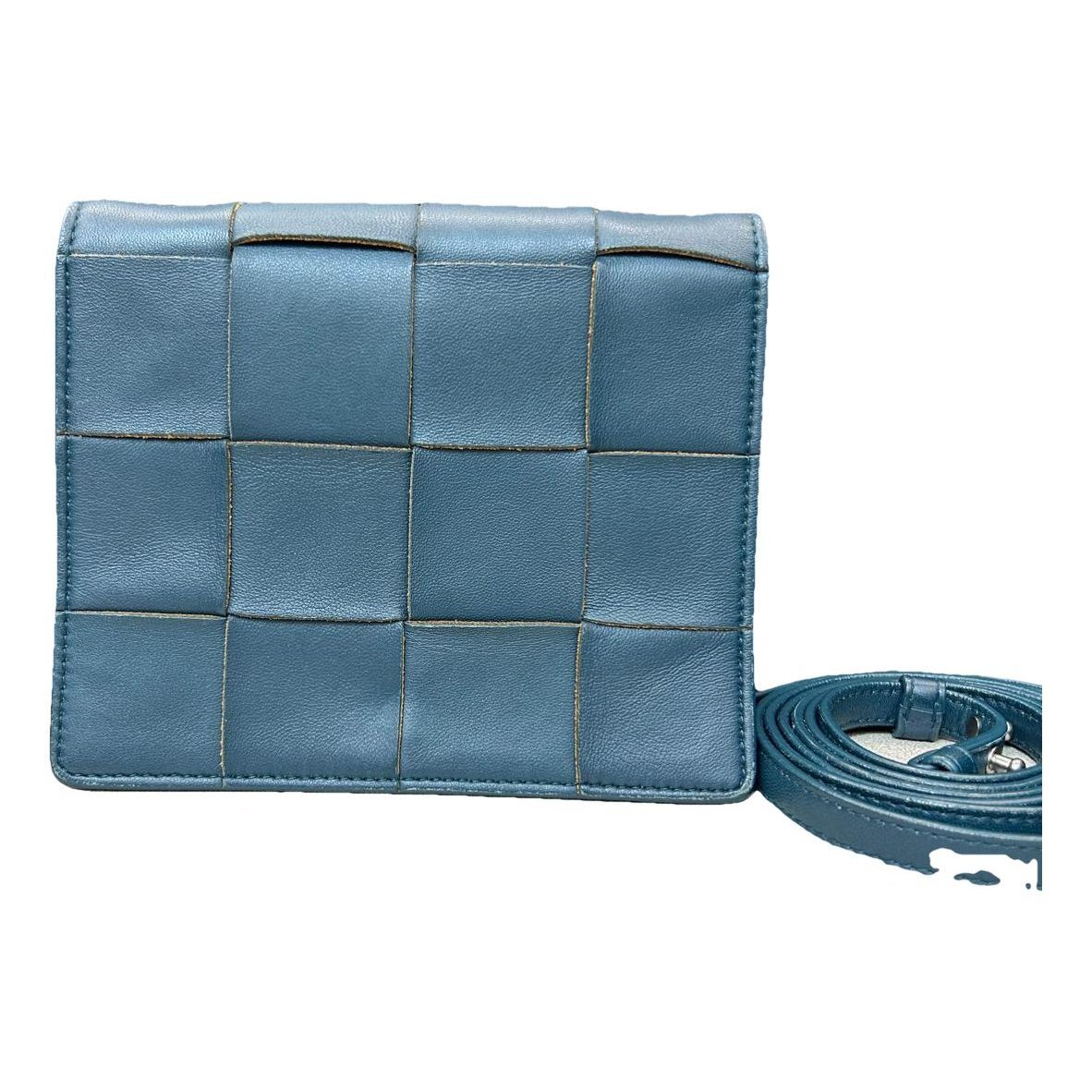 Cassette leather handbag