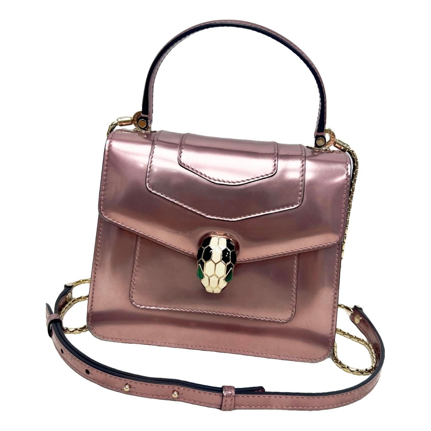 Serpenti leather handbag