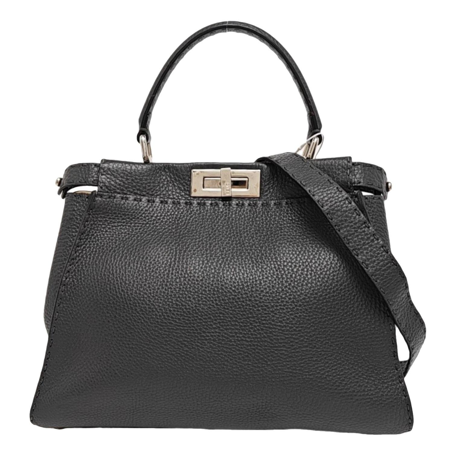 Peekaboo leather handbag