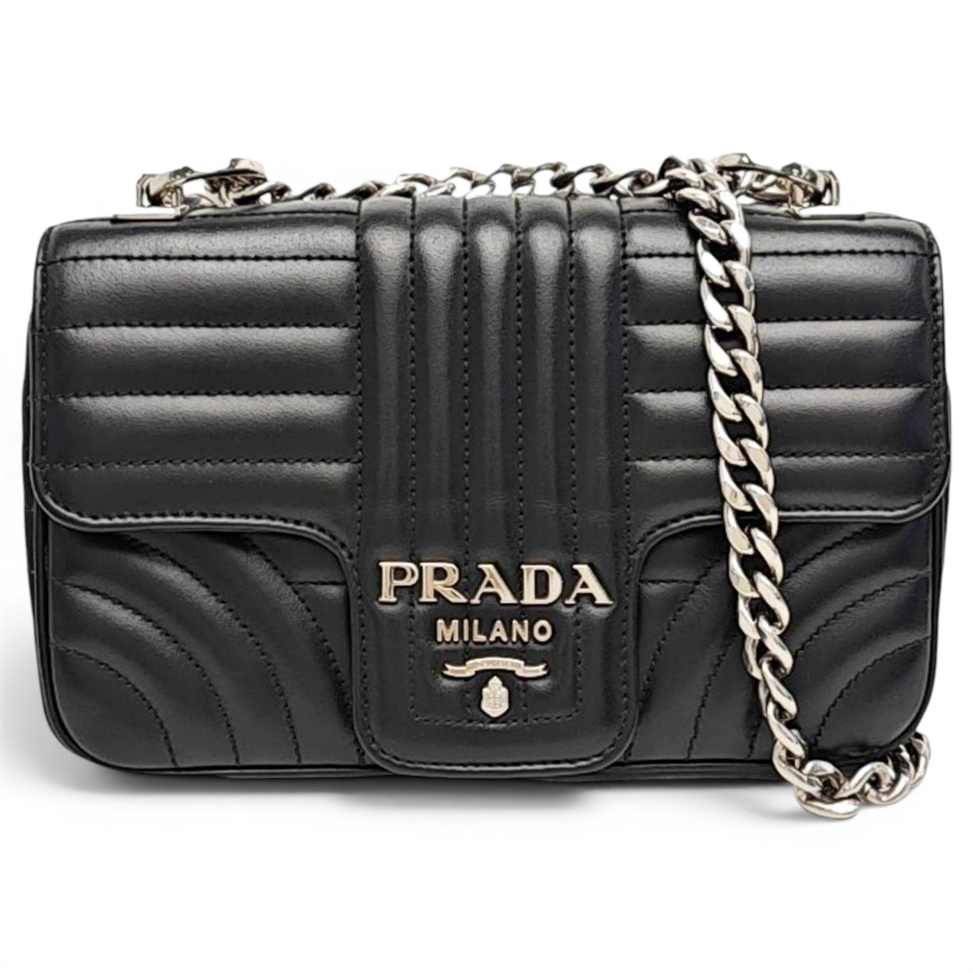 Diagramme leather handbag