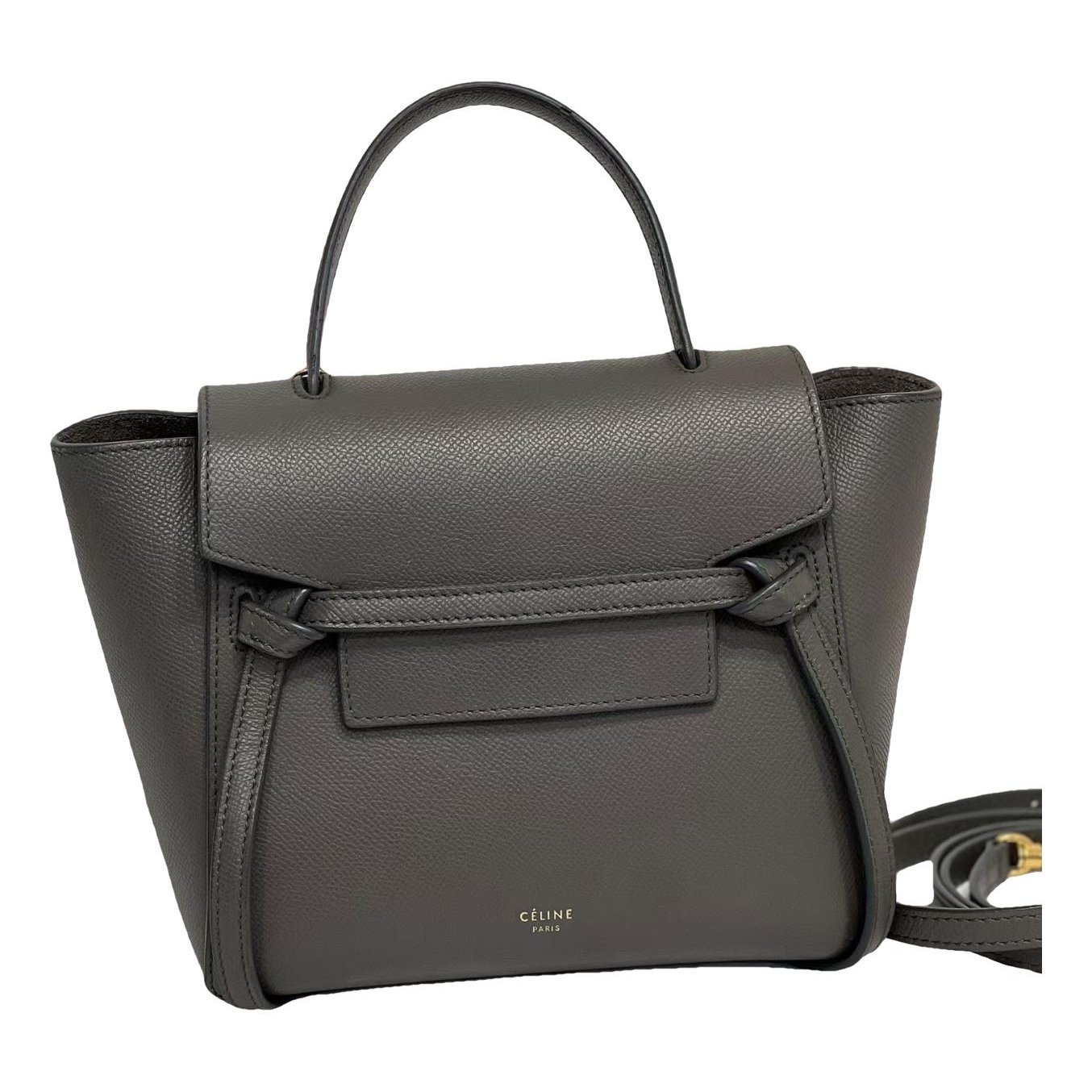 Belt leather handbag