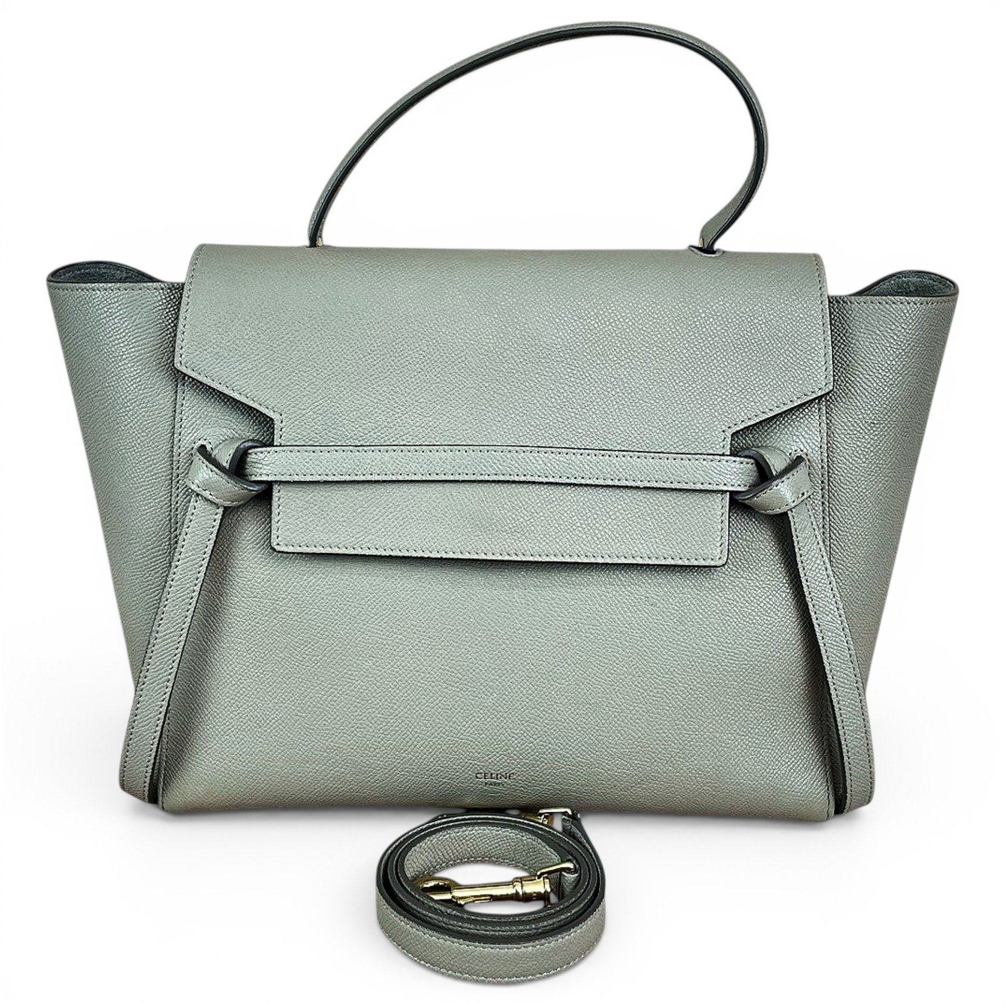 Belt leather handbag