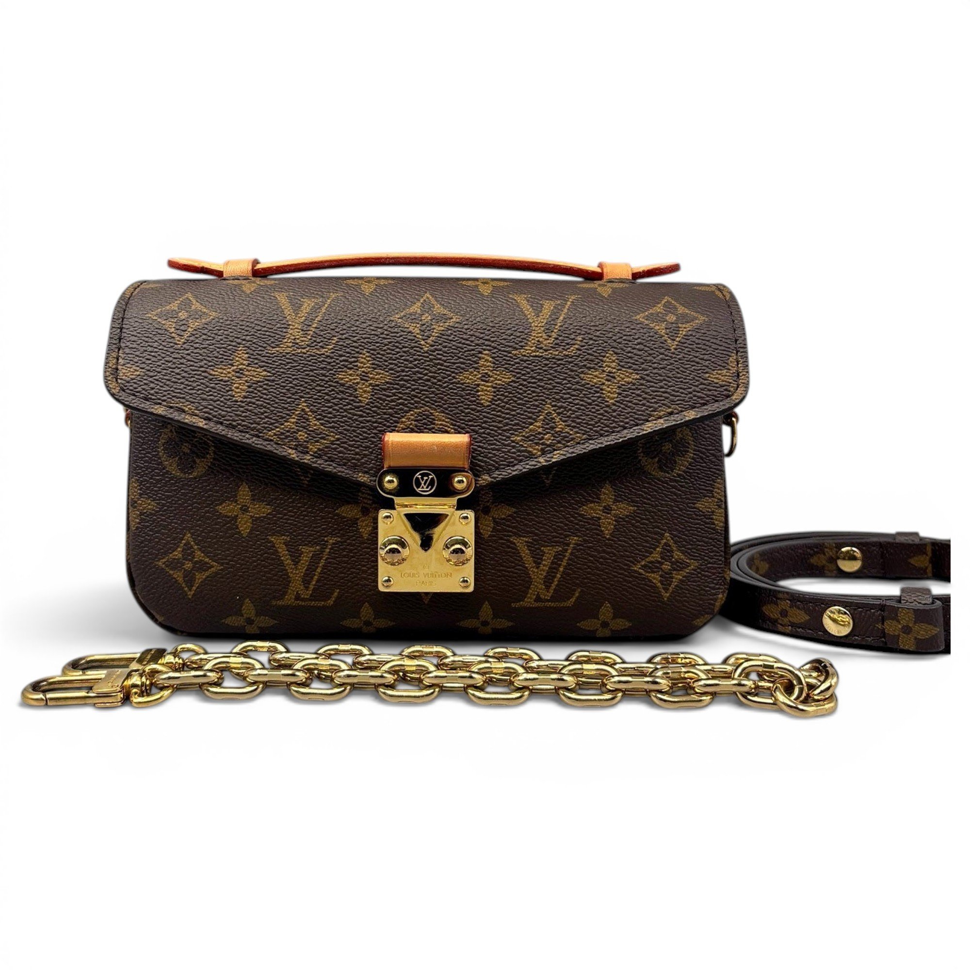 Metis East West leather crossbody bag