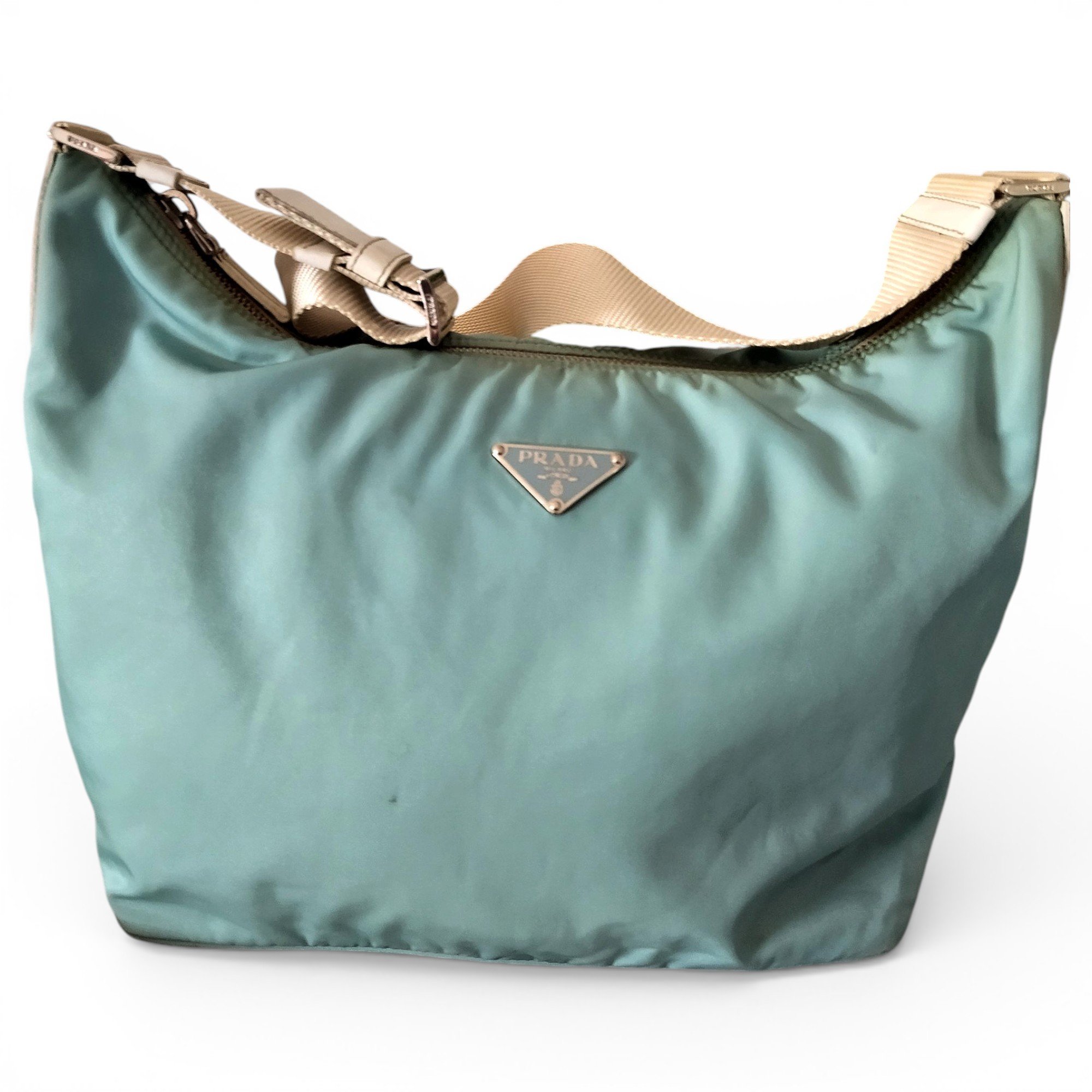 Re-Nylon cloth crossbody bag