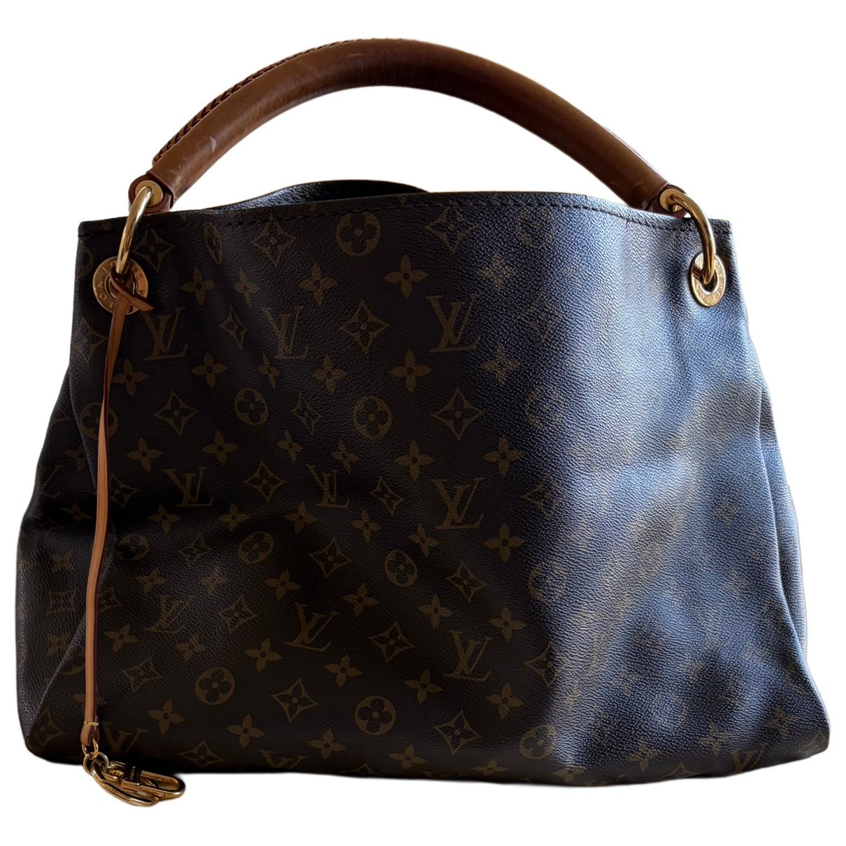 Artsy leather handbag