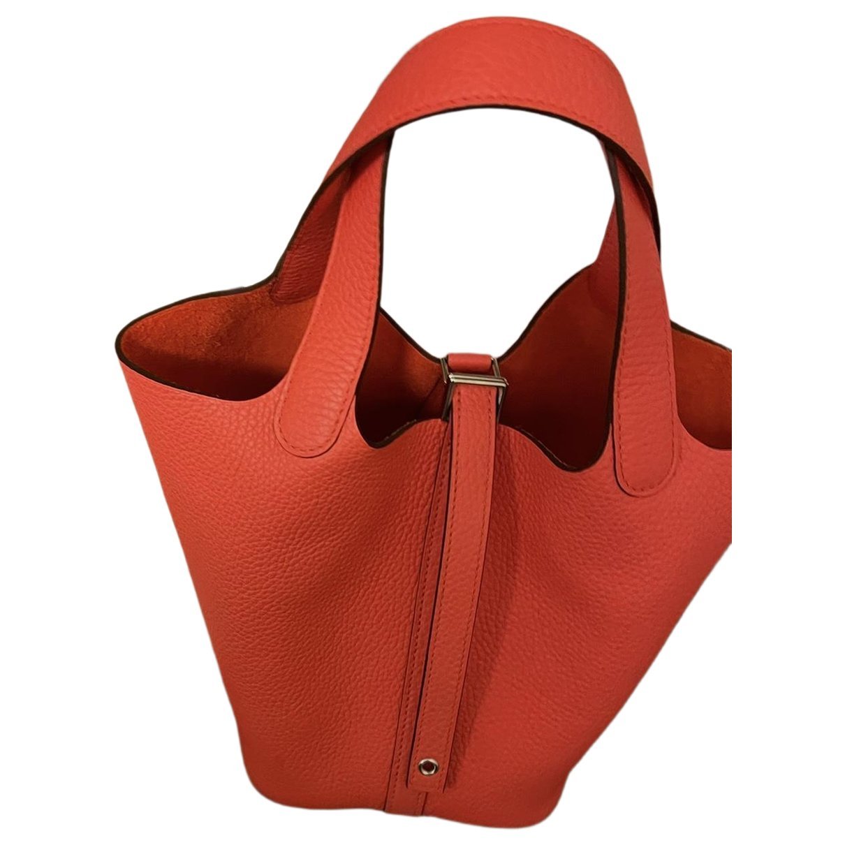 Picotin leather tote