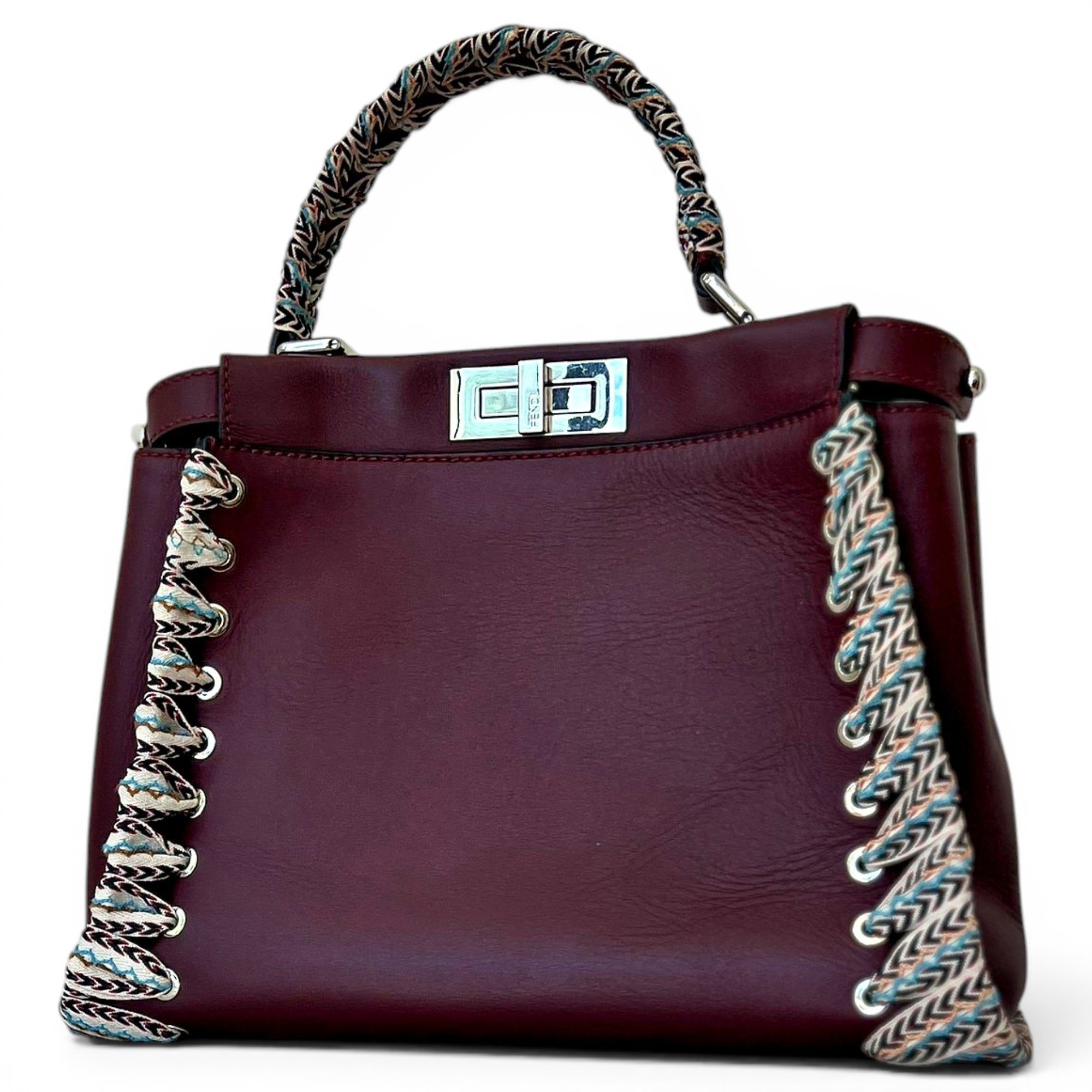 Peekaboo leather handbag