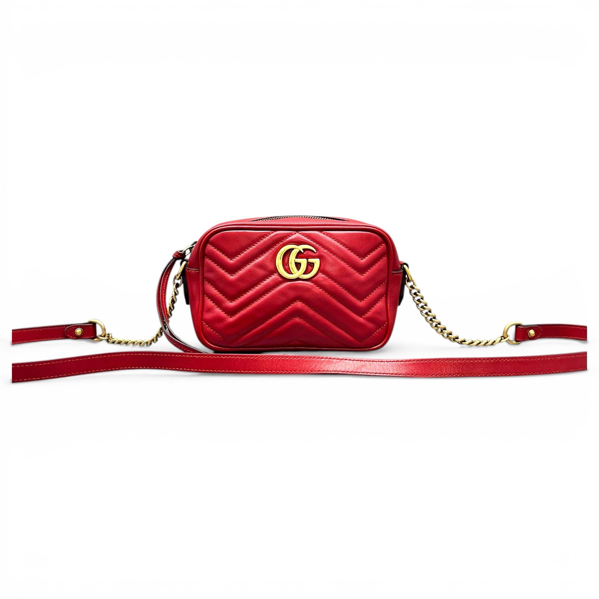 GG Marmont Triple zip leather handbag