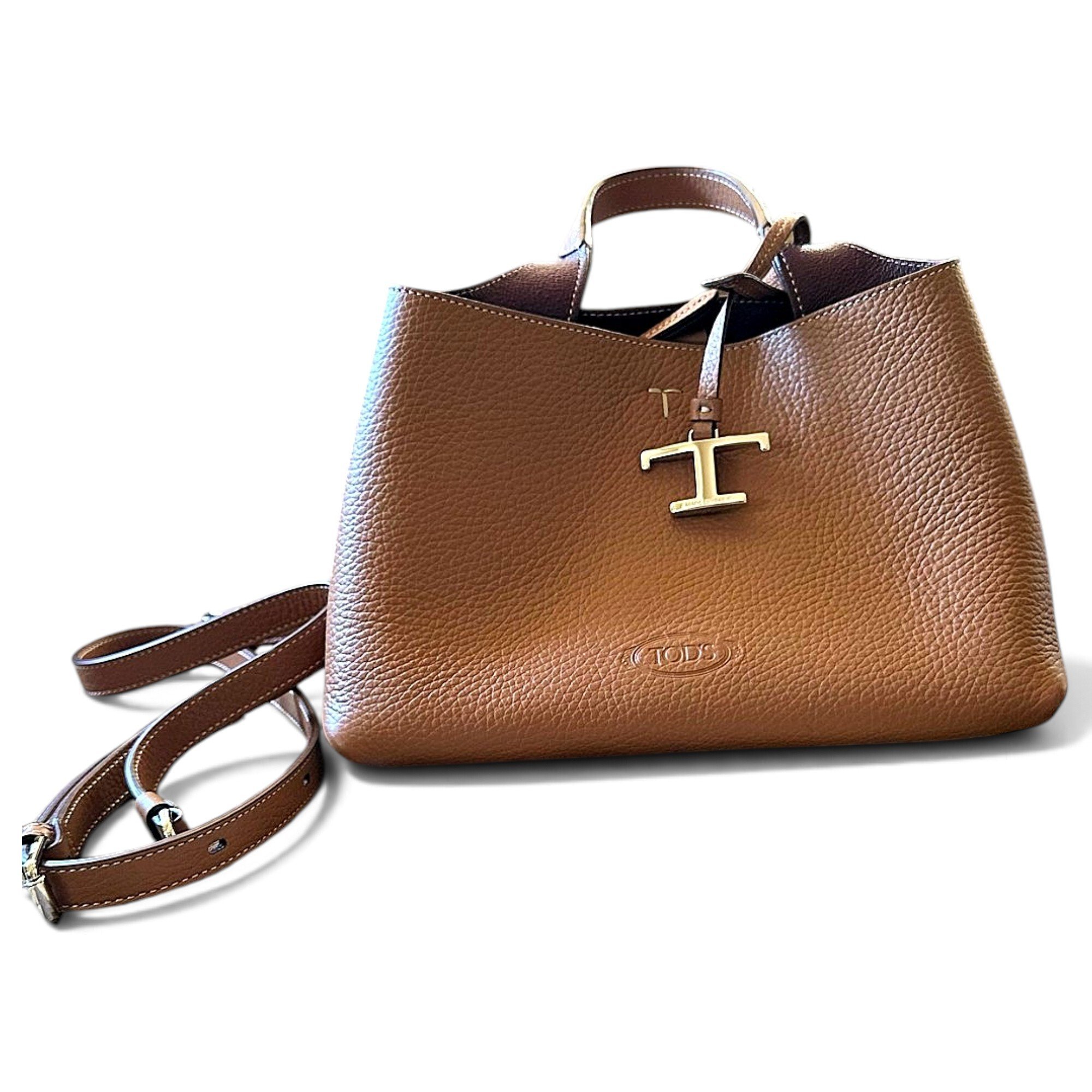 D Bag leather handbag