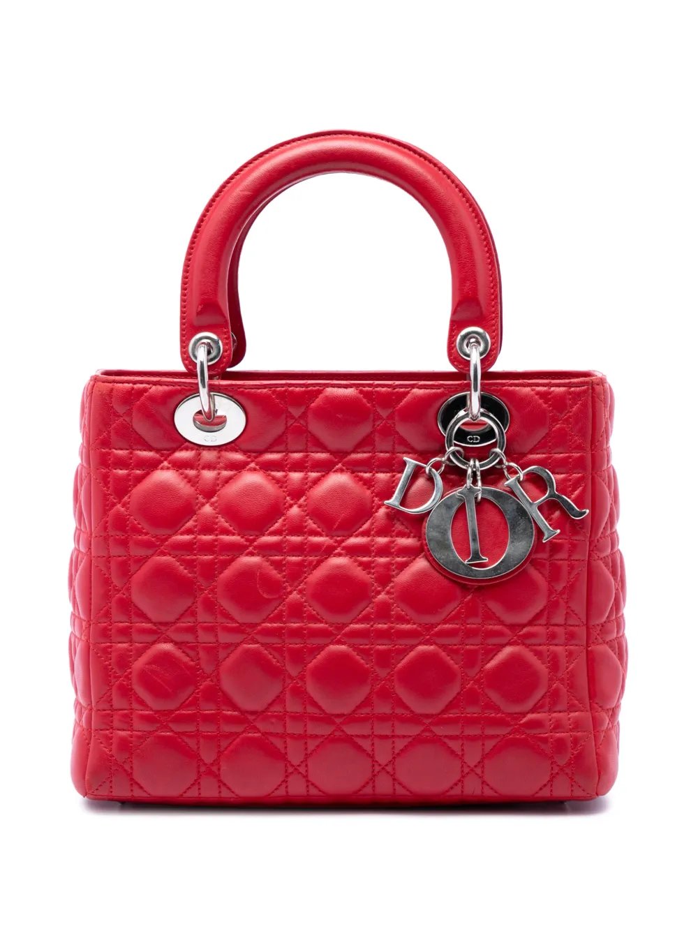 2009 Medium Lambskin Cannage Lady Dior satchel