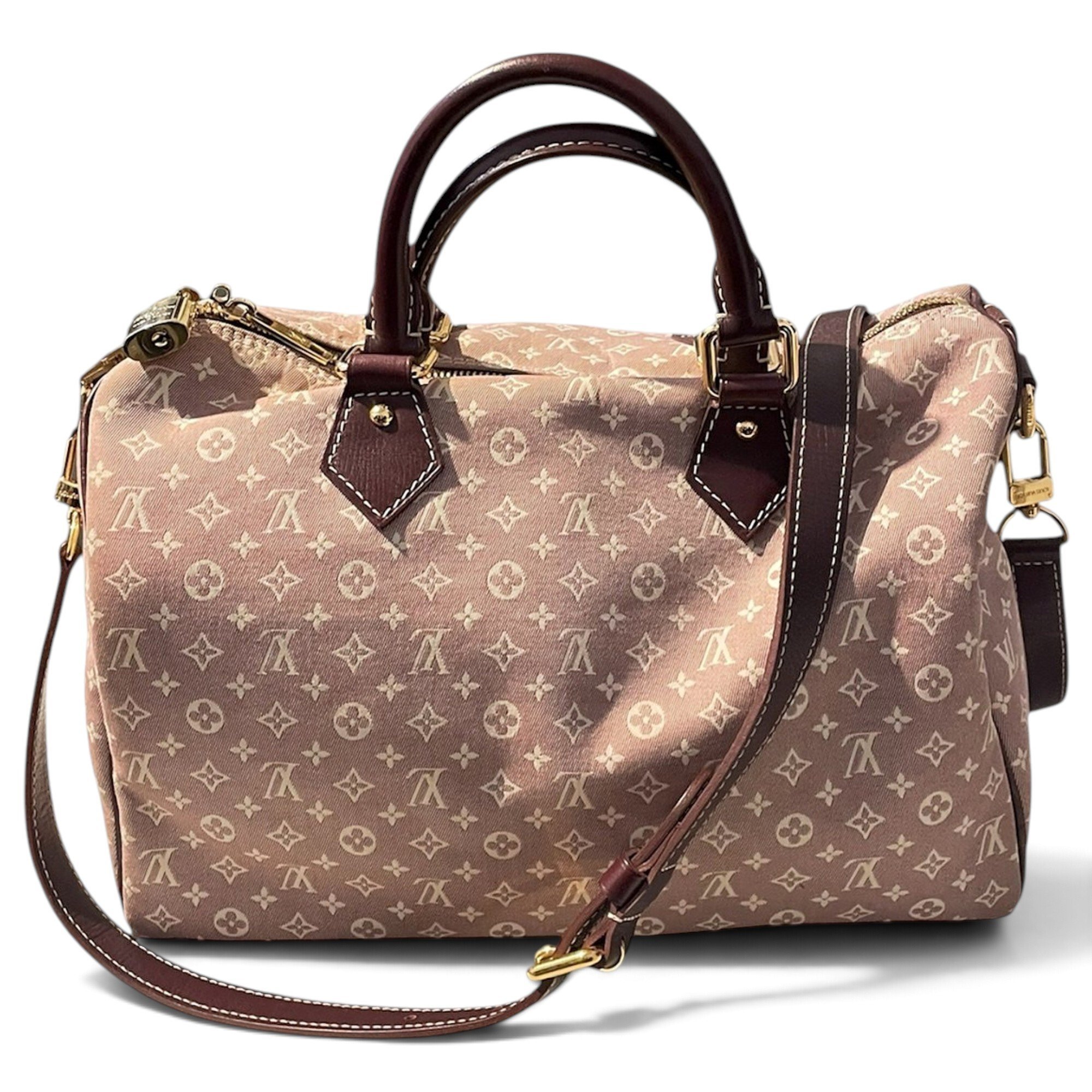 Speedy Bandoulière linen handbag