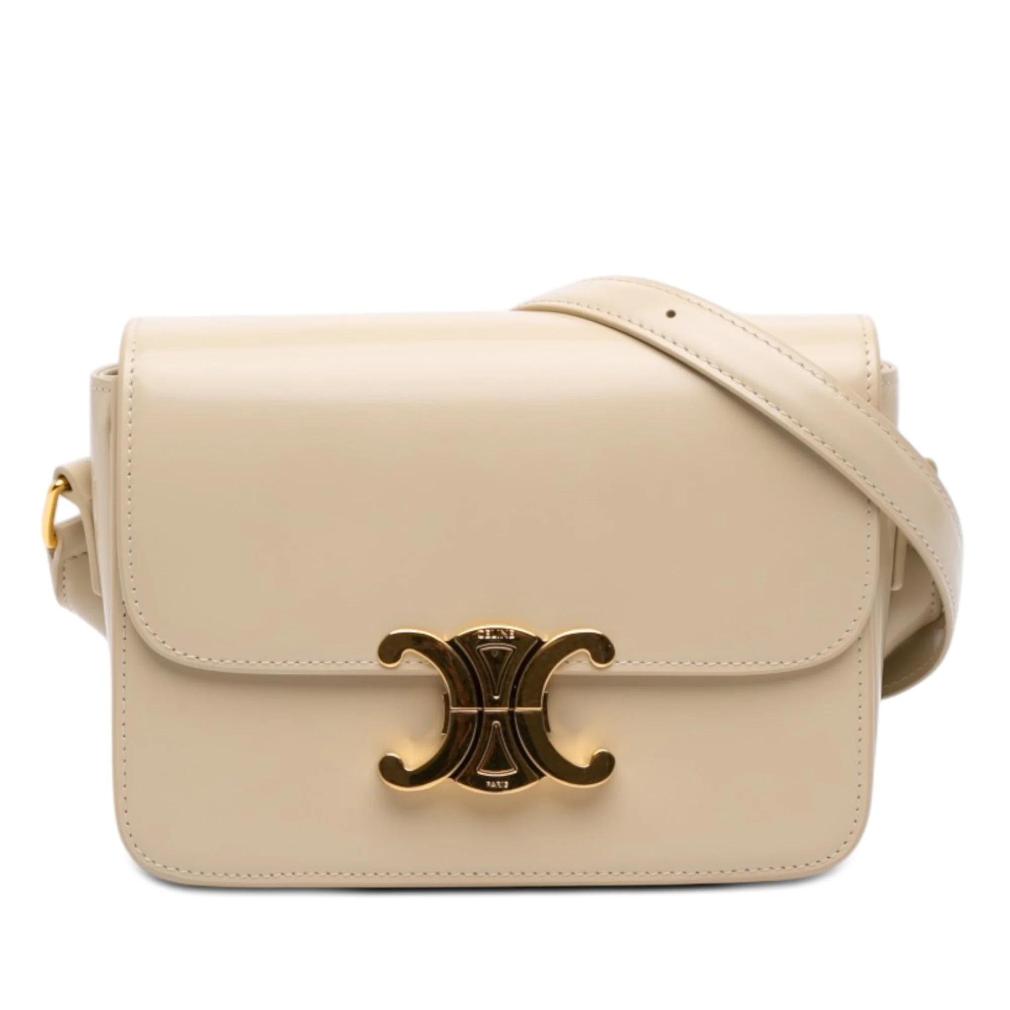 Triomphe pony-style calfskin handbag