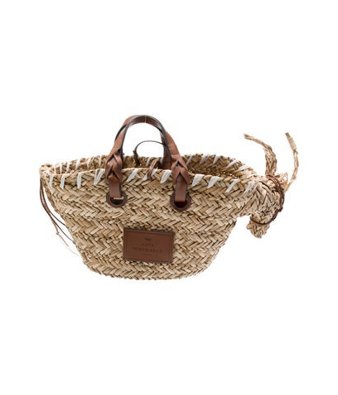 Anya Hindmarch Hindmarch Straw Top Handle Bag