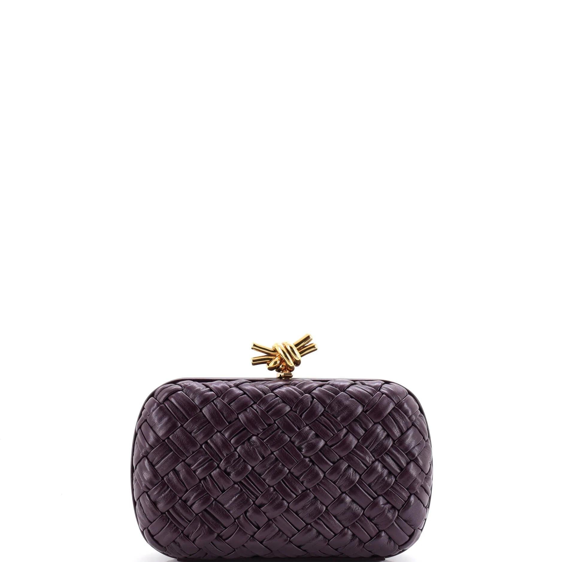 Leather clutch bag