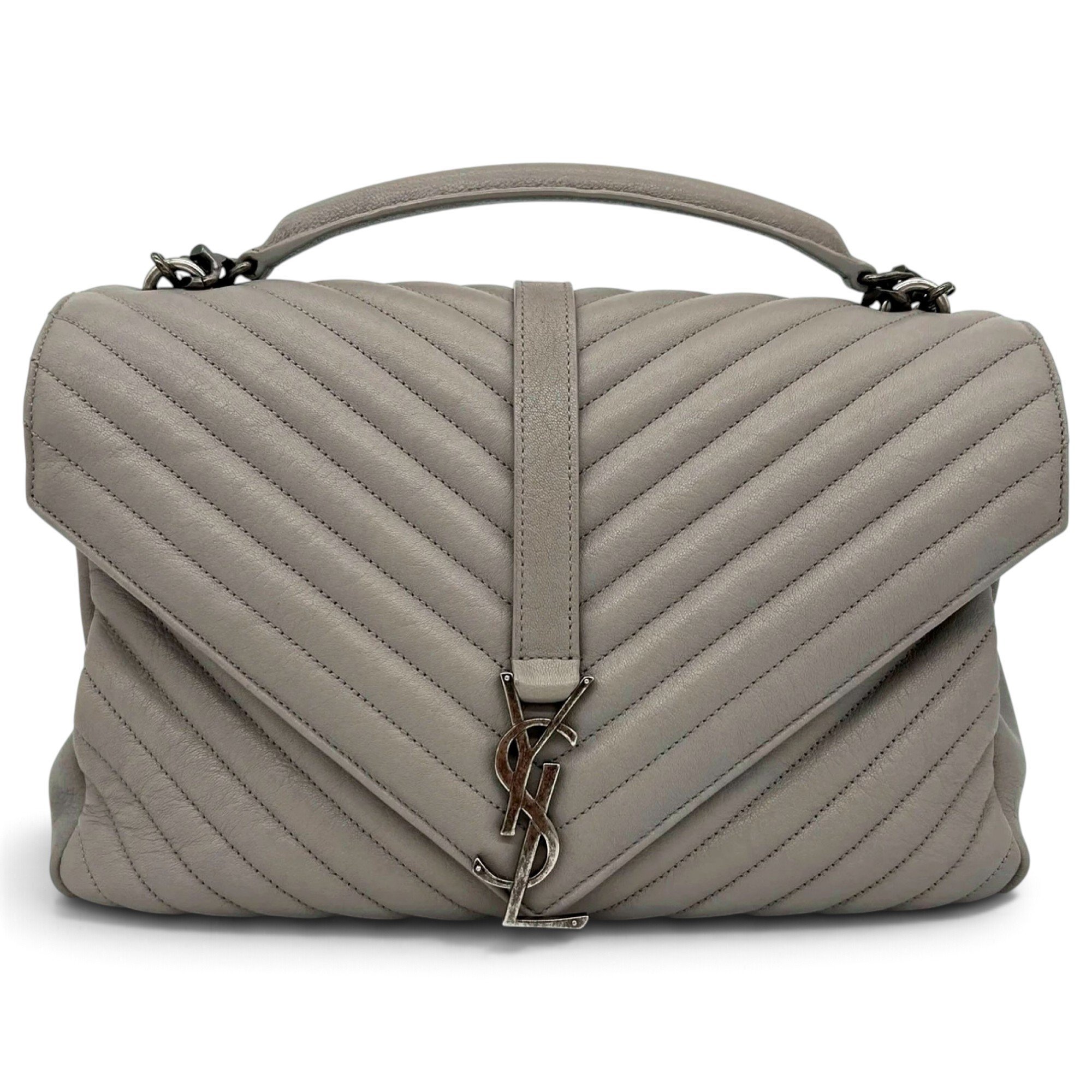 Collége monogramme leather handbag