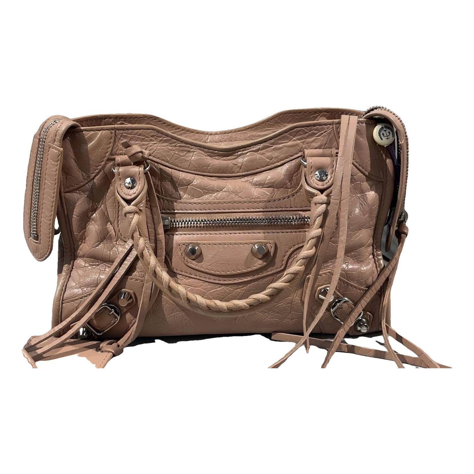 City leather bag
