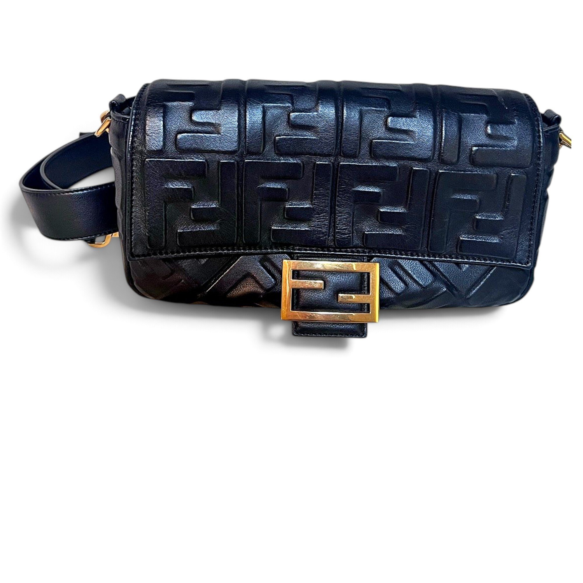 Baguette leather handbag