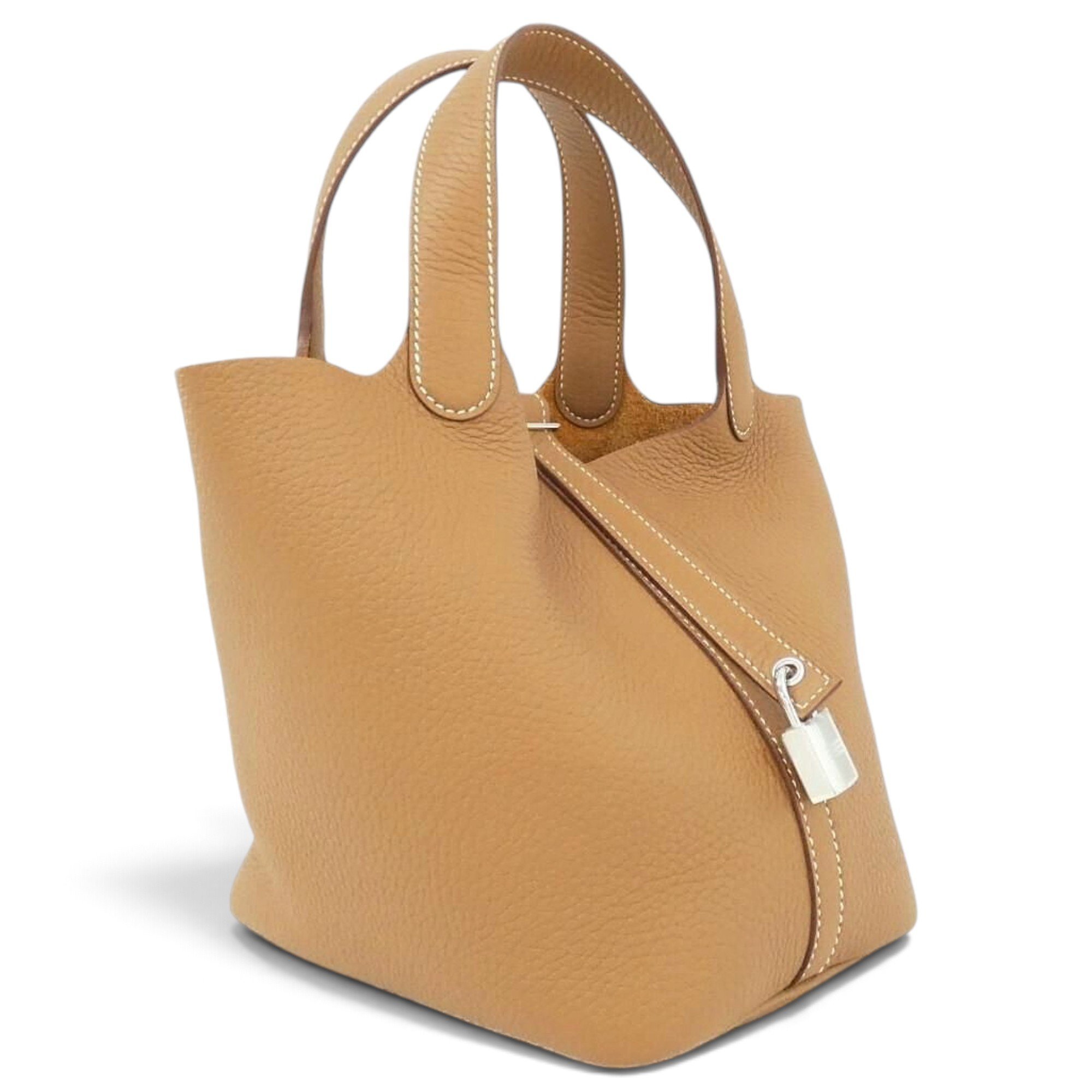 Picotin leather handbag