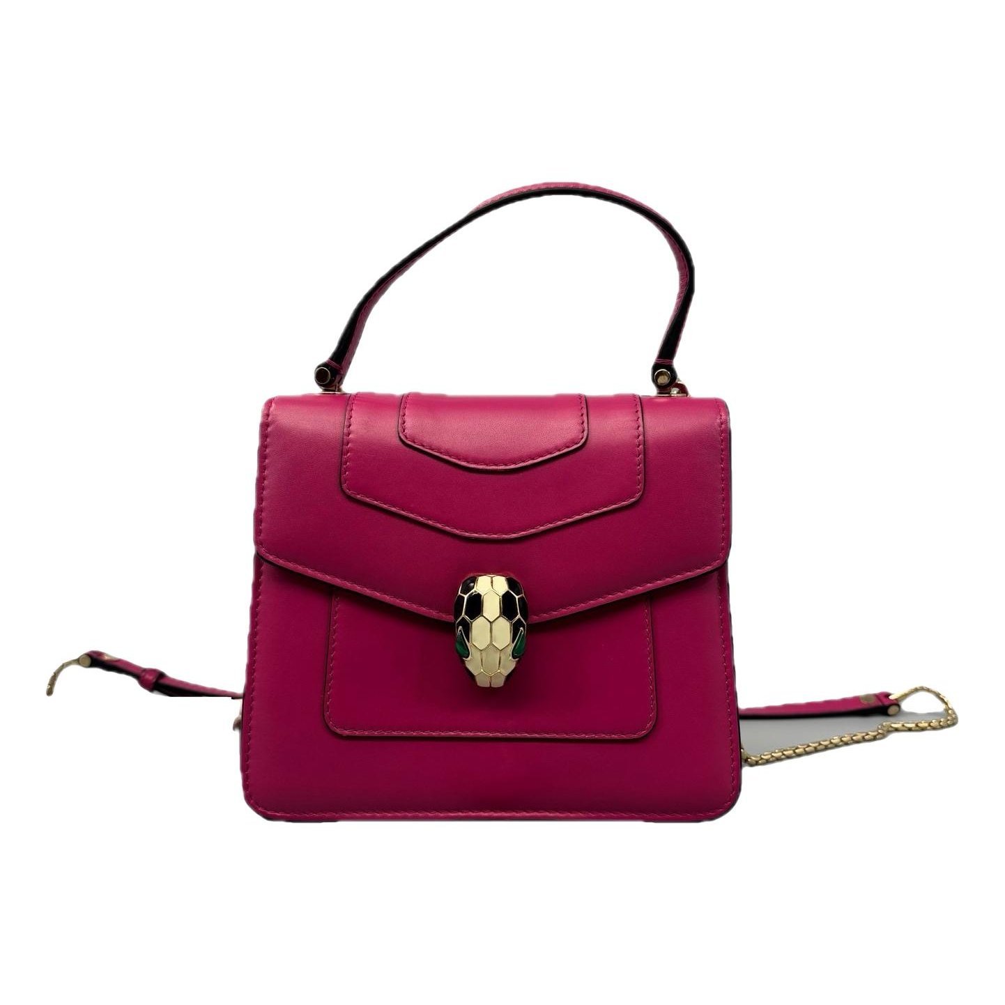 Serpenti leather handbag