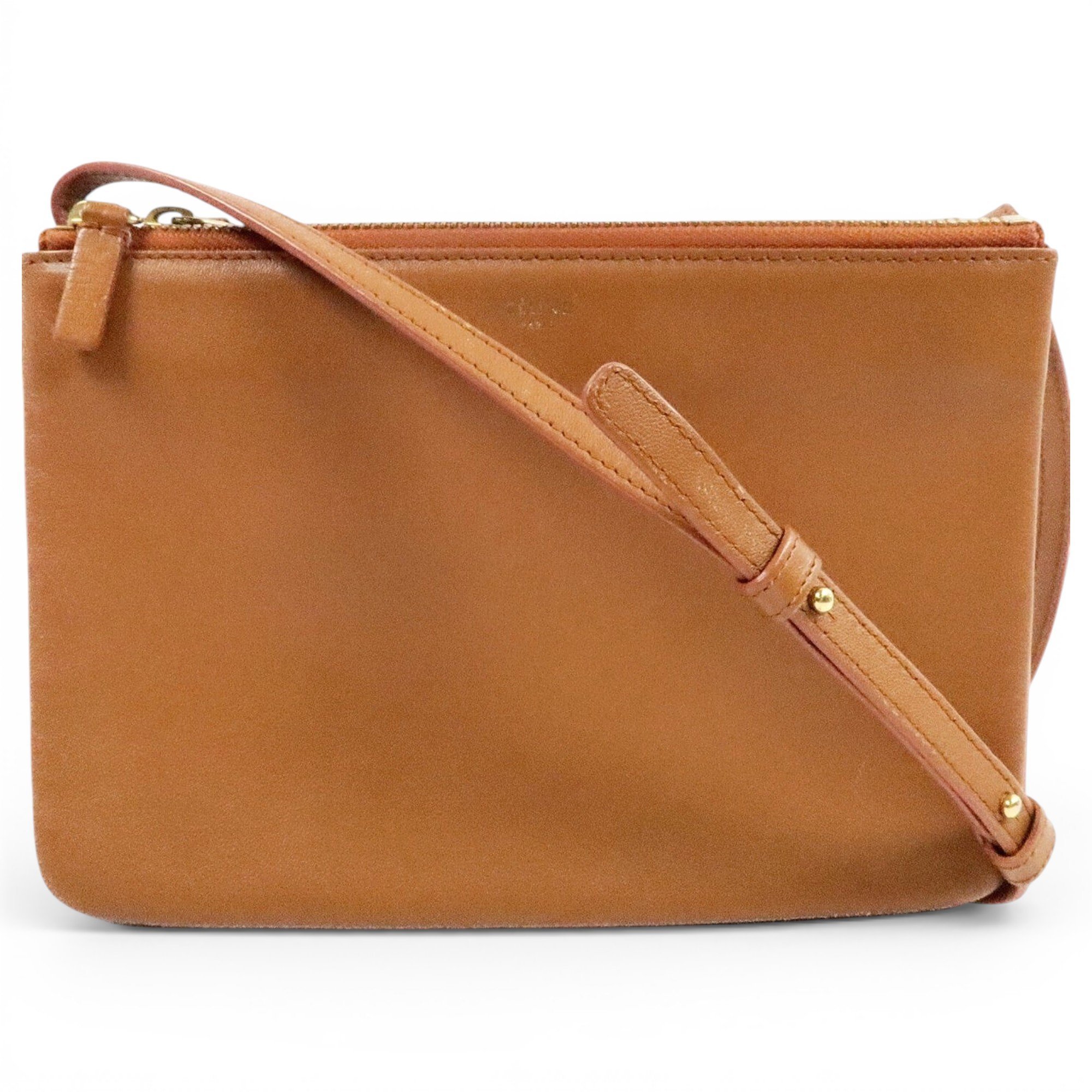 Trio leather crossbody bag