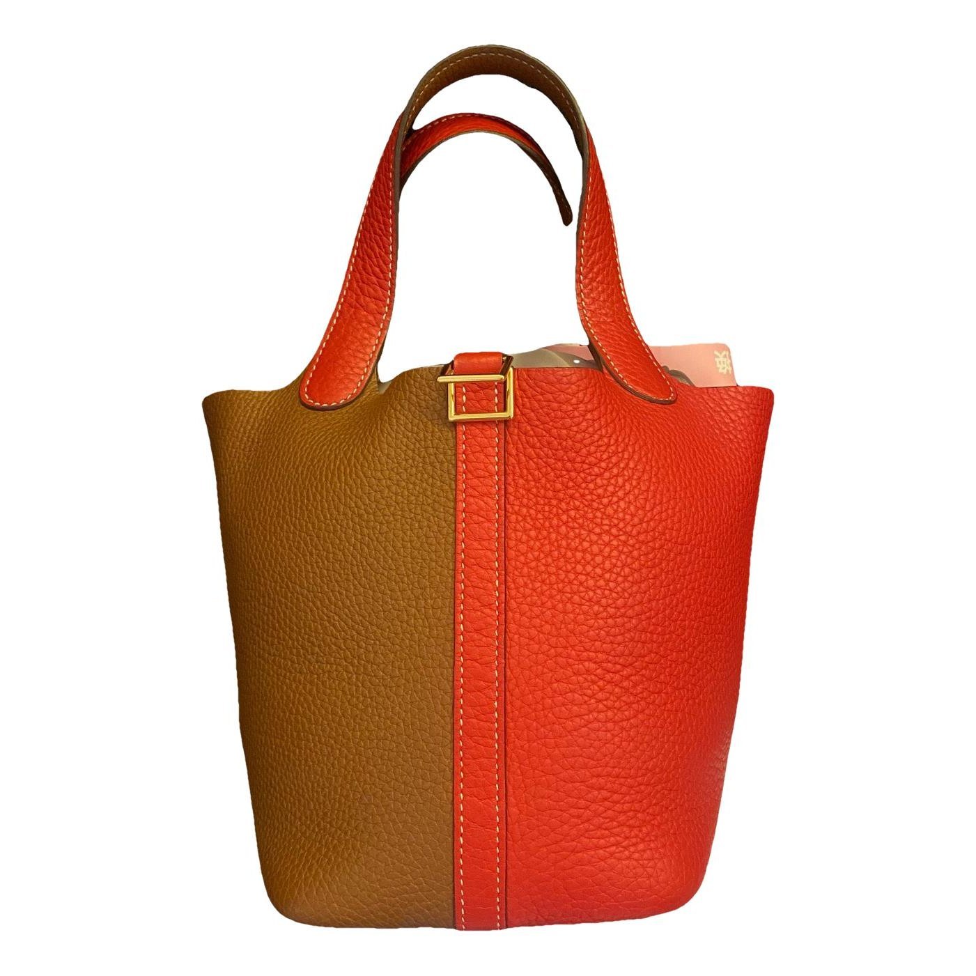 Picotin leather handbag