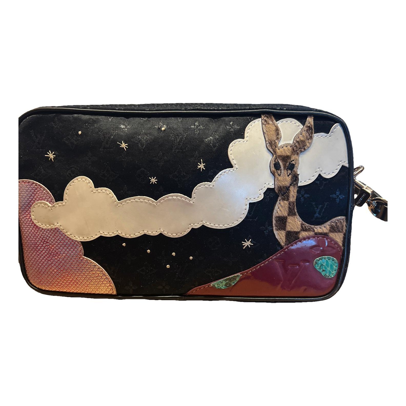 Louis Vuitton Saint-Louis cloth clutch bag