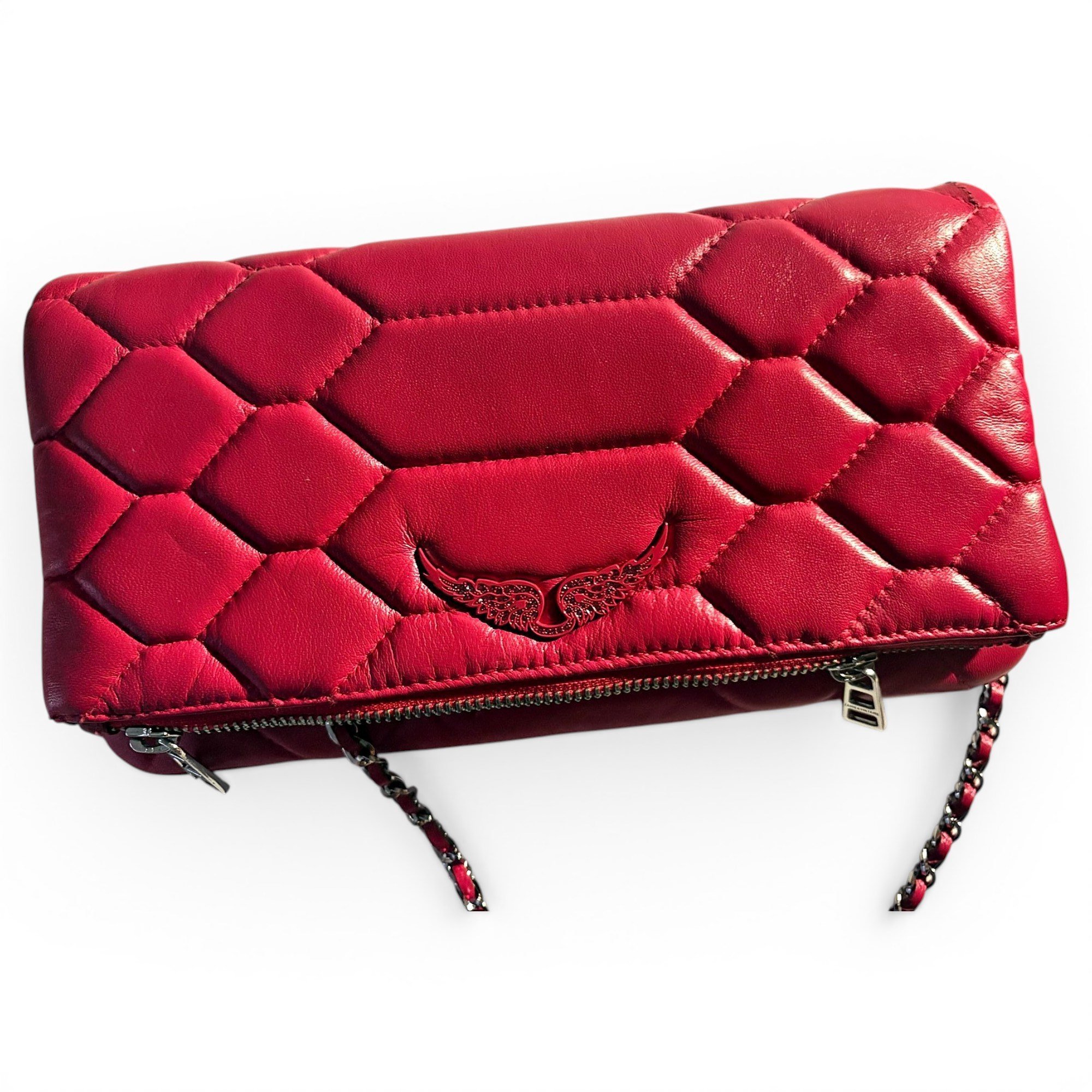 Rock leather crossbody bag