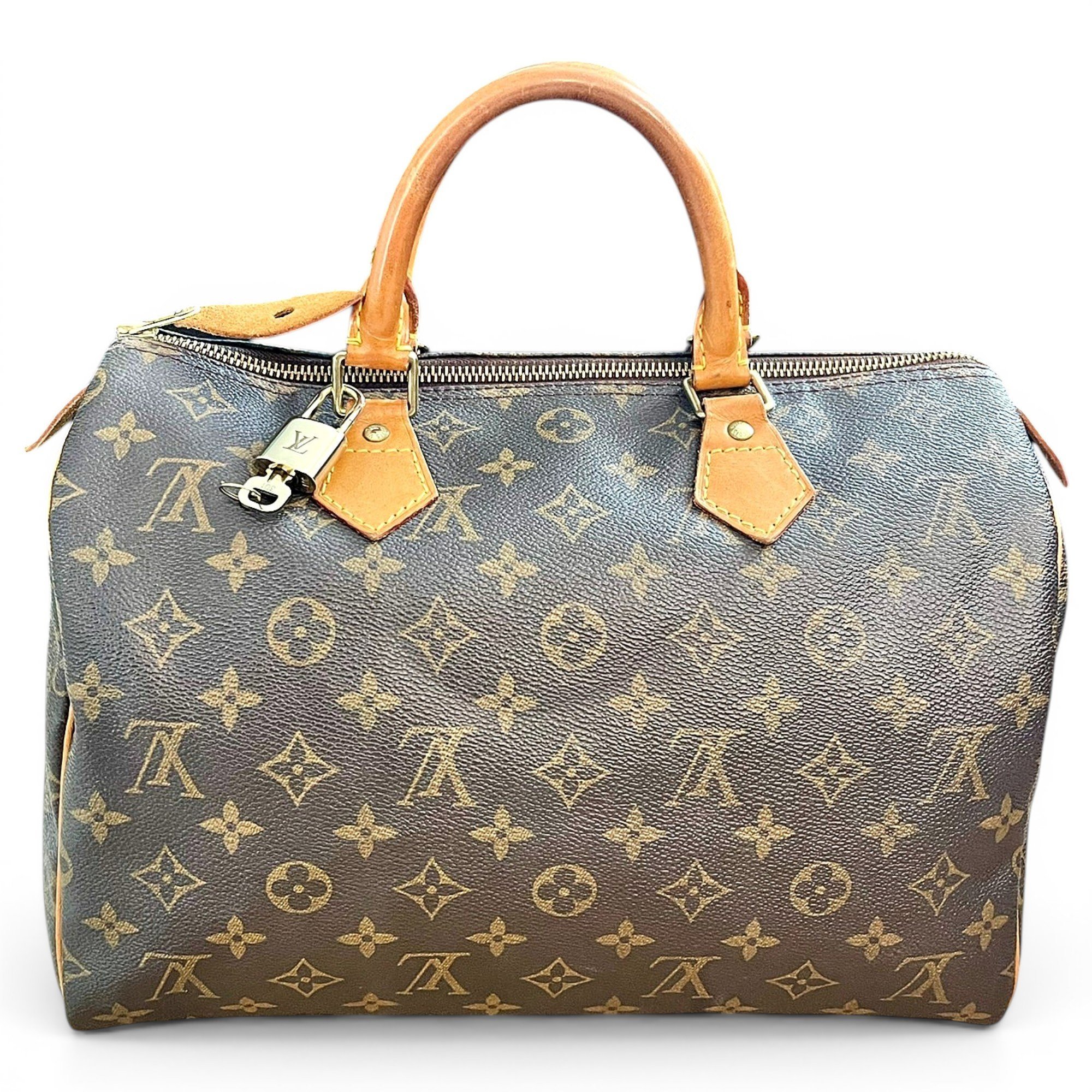 Speedy leather handbag