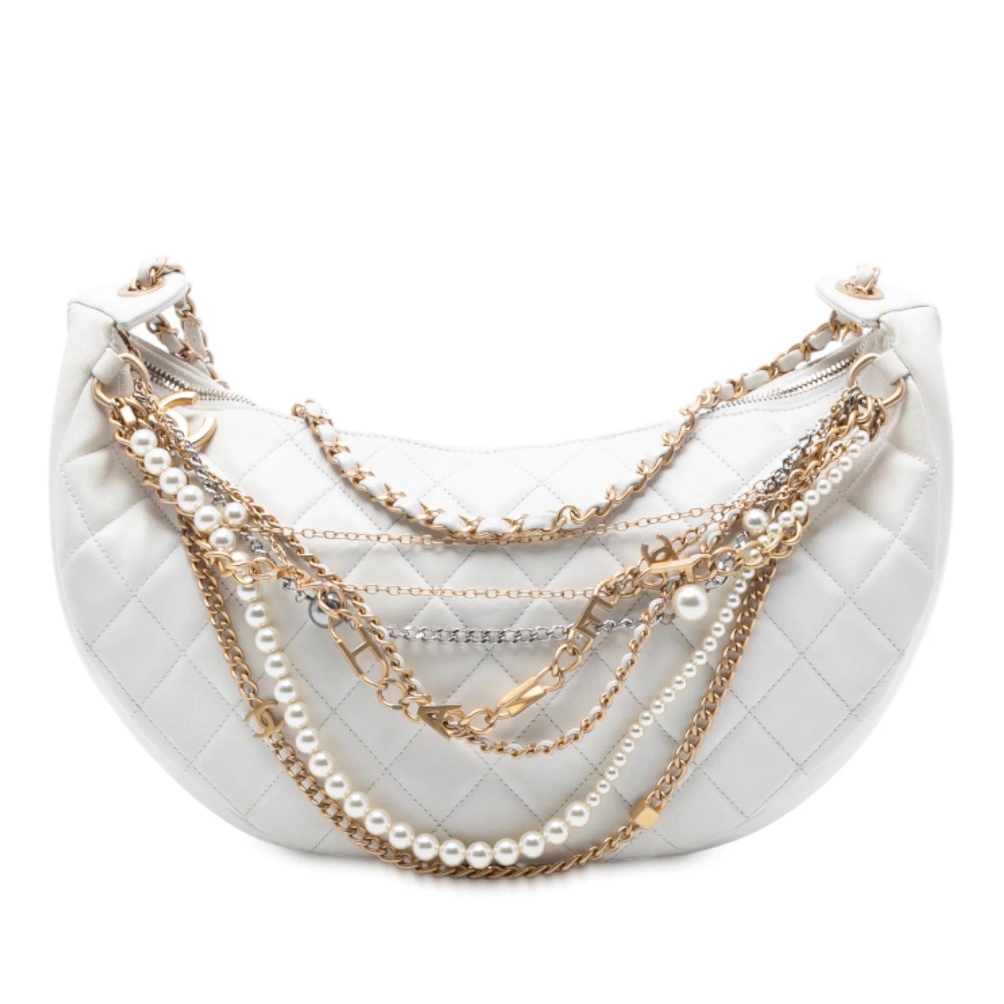 All About Chains pony-style calfskin handbag