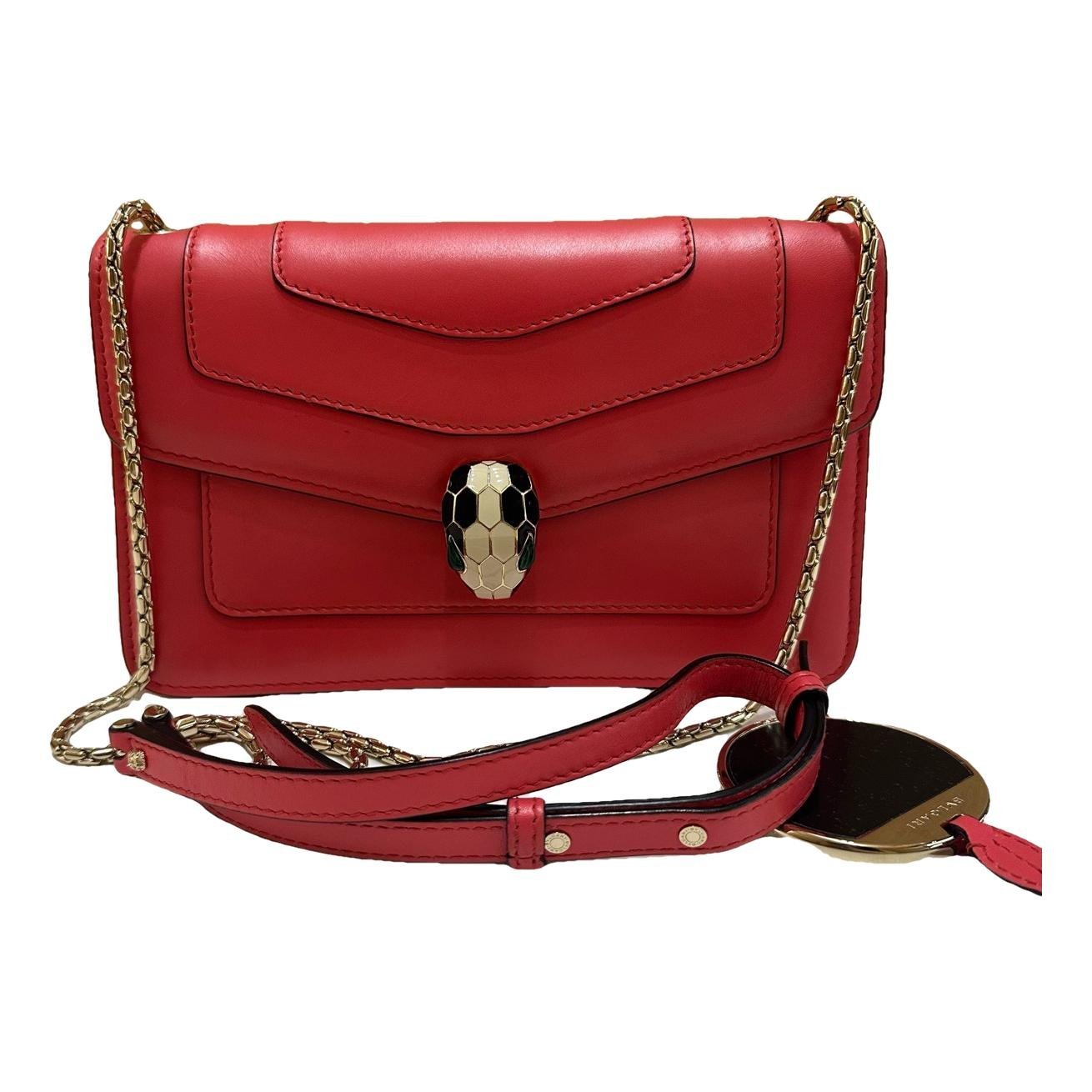 Serpenti leather handbag