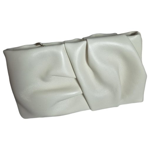 Leather clutch bag