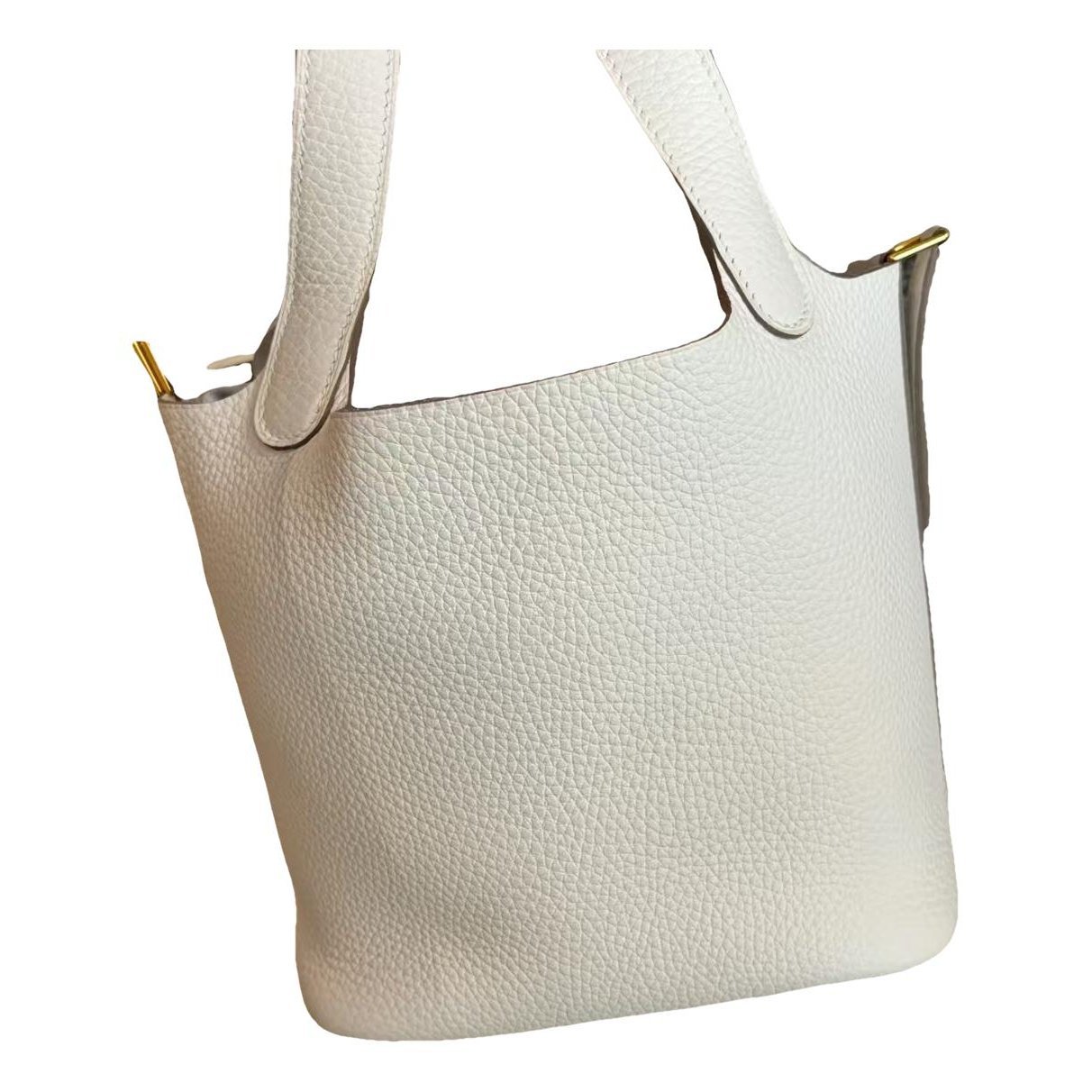 Picotin leather tote