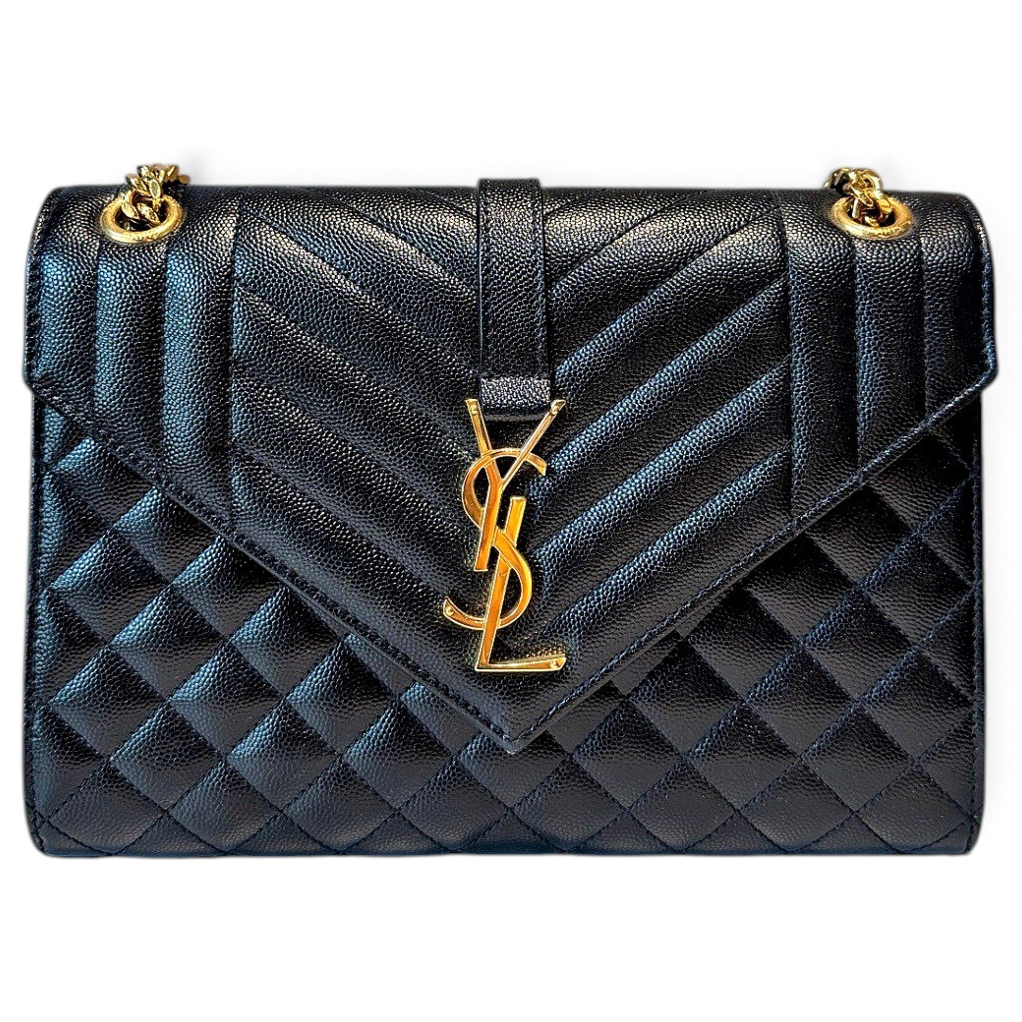 Envelope leather handbag