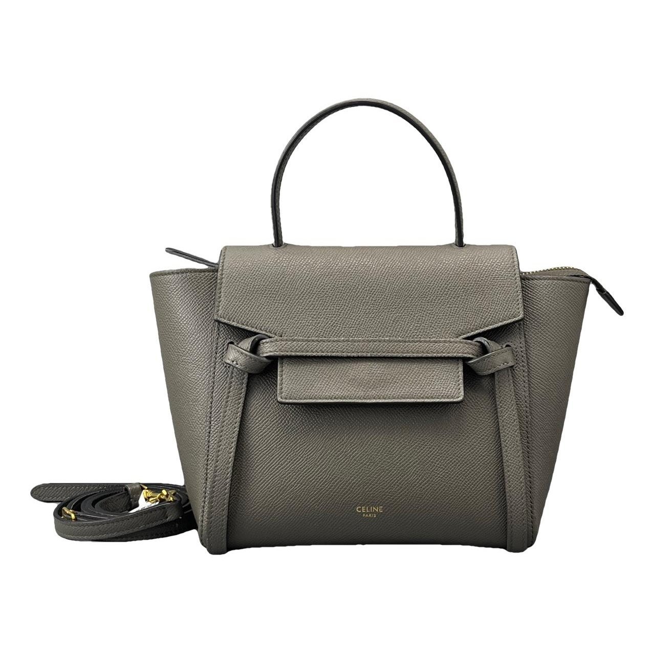 Belt leather handbag