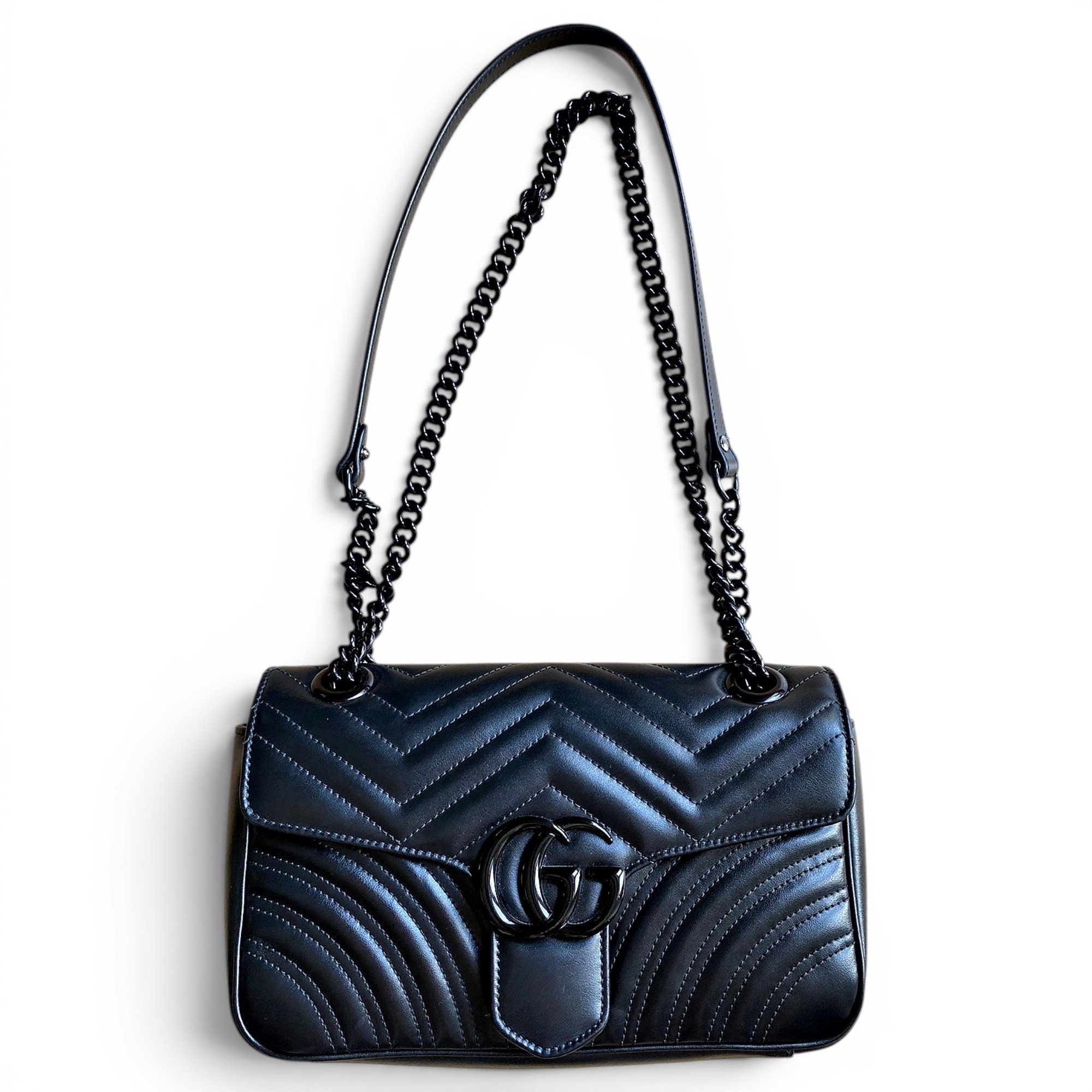 GG Marmont Chain Flap leather crossbody bag