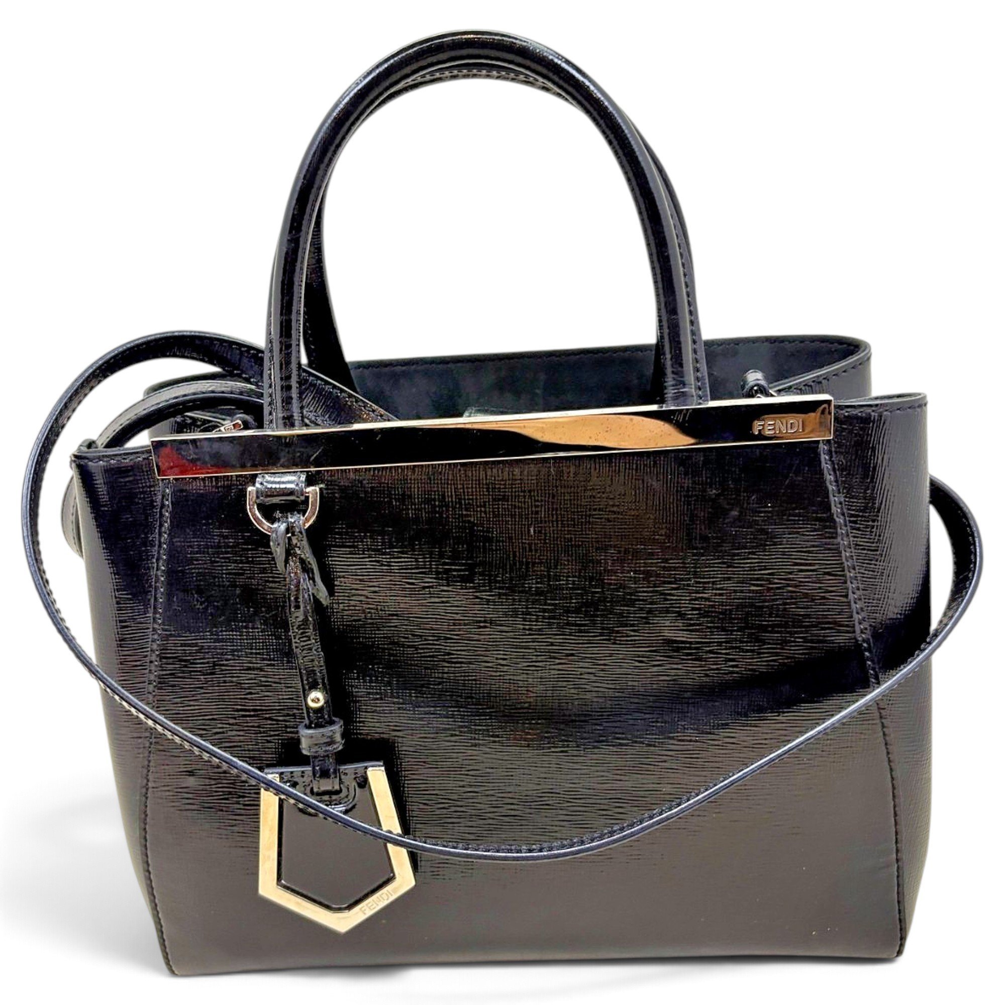 2Jours patent leather handbag