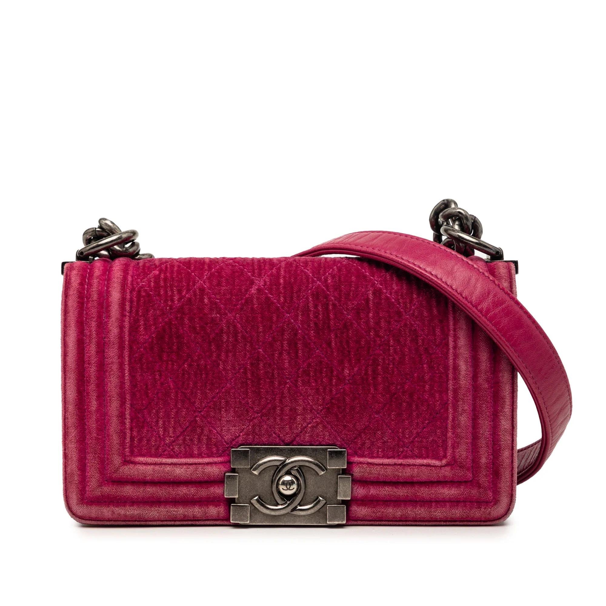 Boy velvet crossbody bag