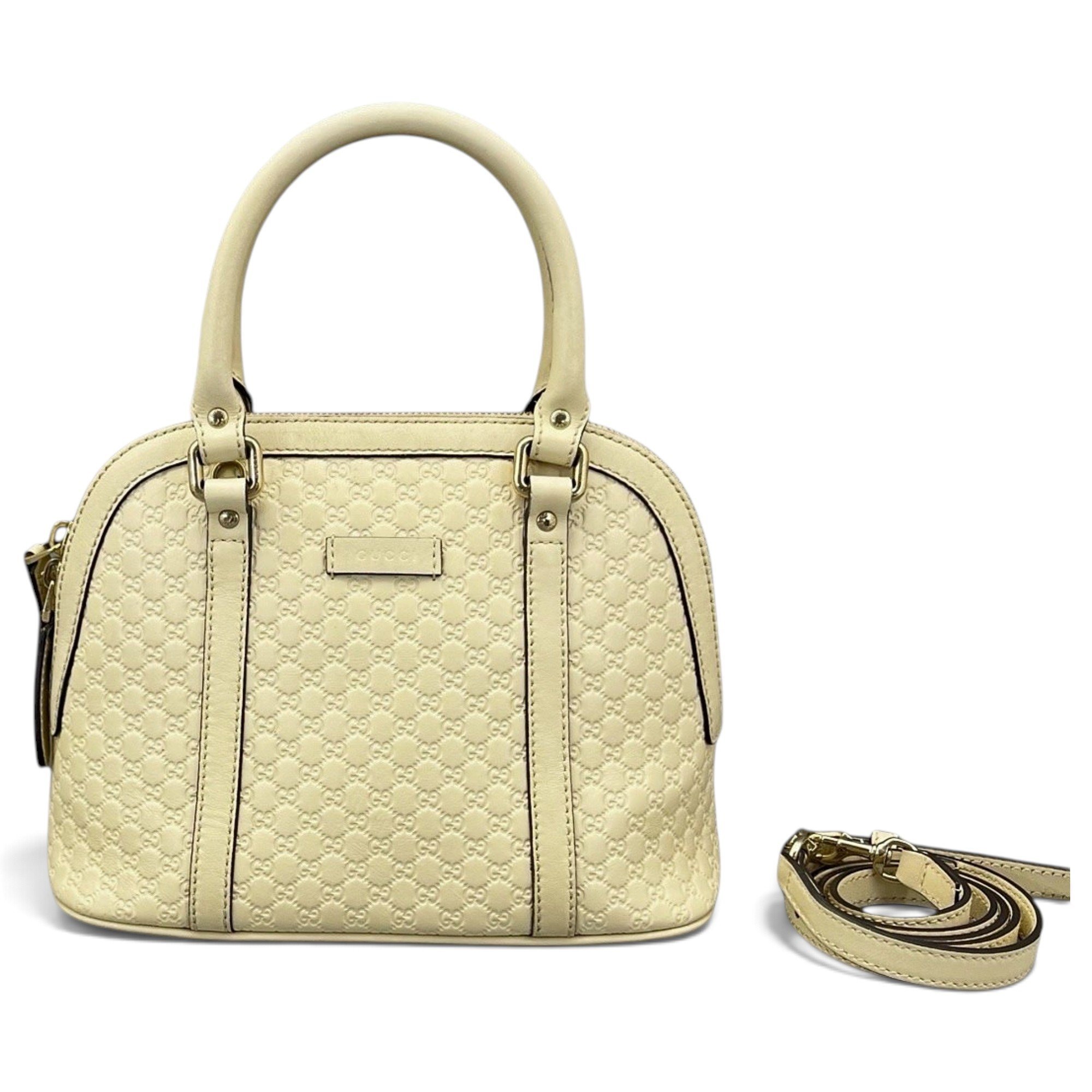 Dôme leather handbag
