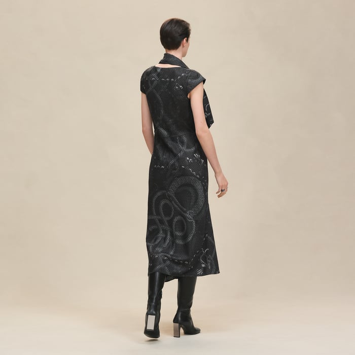 Gris Charbon "Palefroi Remix" Embroidered Dress