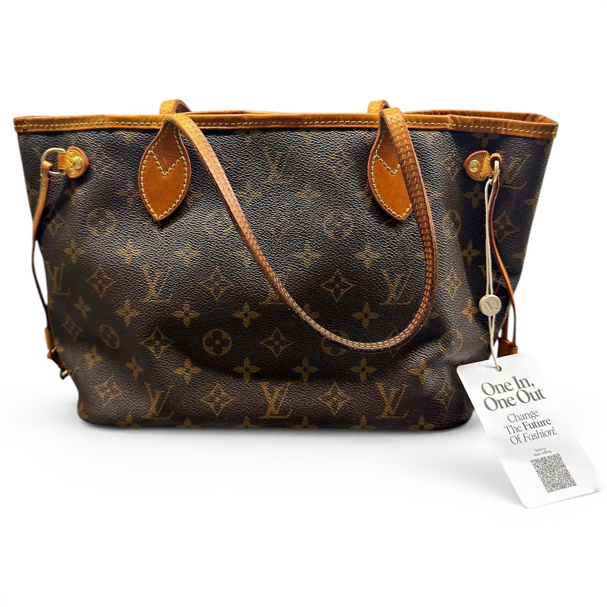 Louis Vuitton Neverfull leather tote