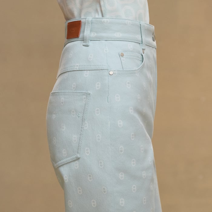 Vert Embrun "Chaine d'Ancre" Bootcut Pants