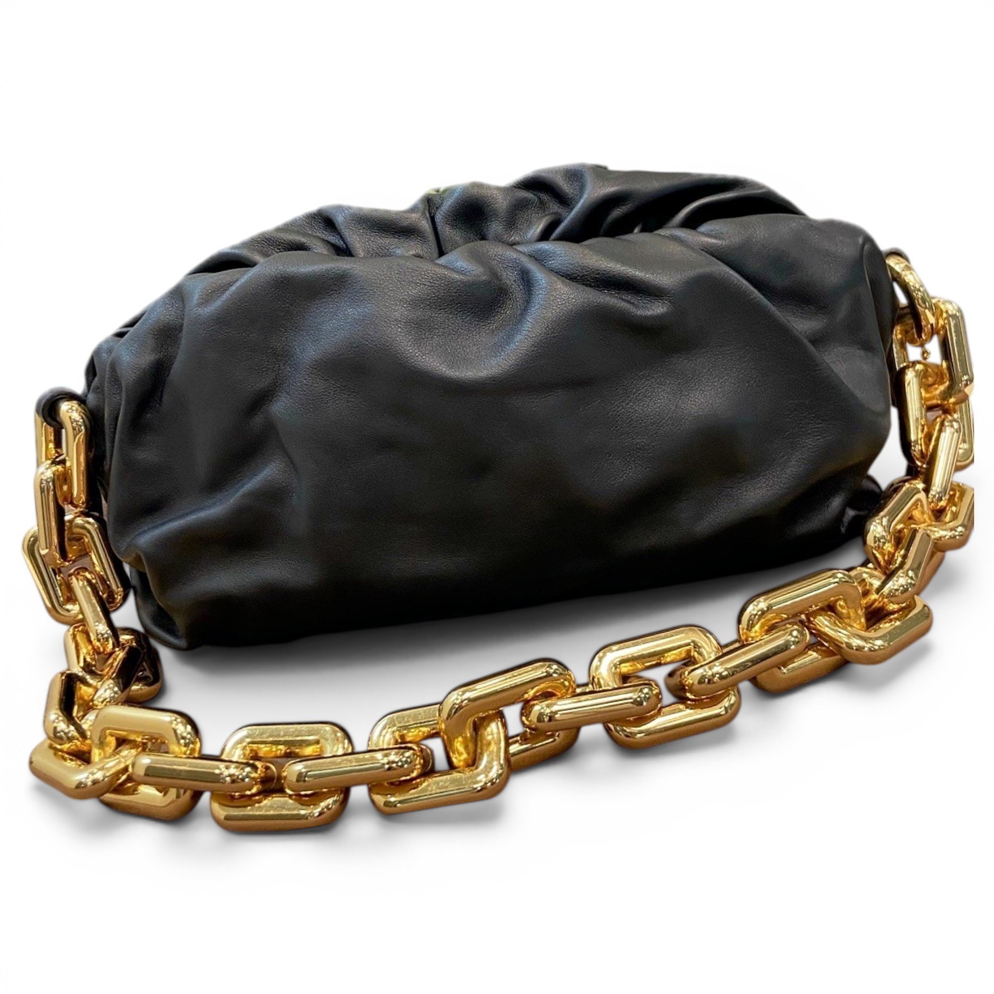 Chain Pouch leather handbag