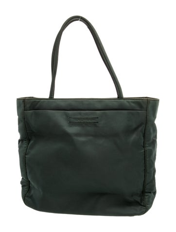 Tessuto Nylon Top Handle Bag